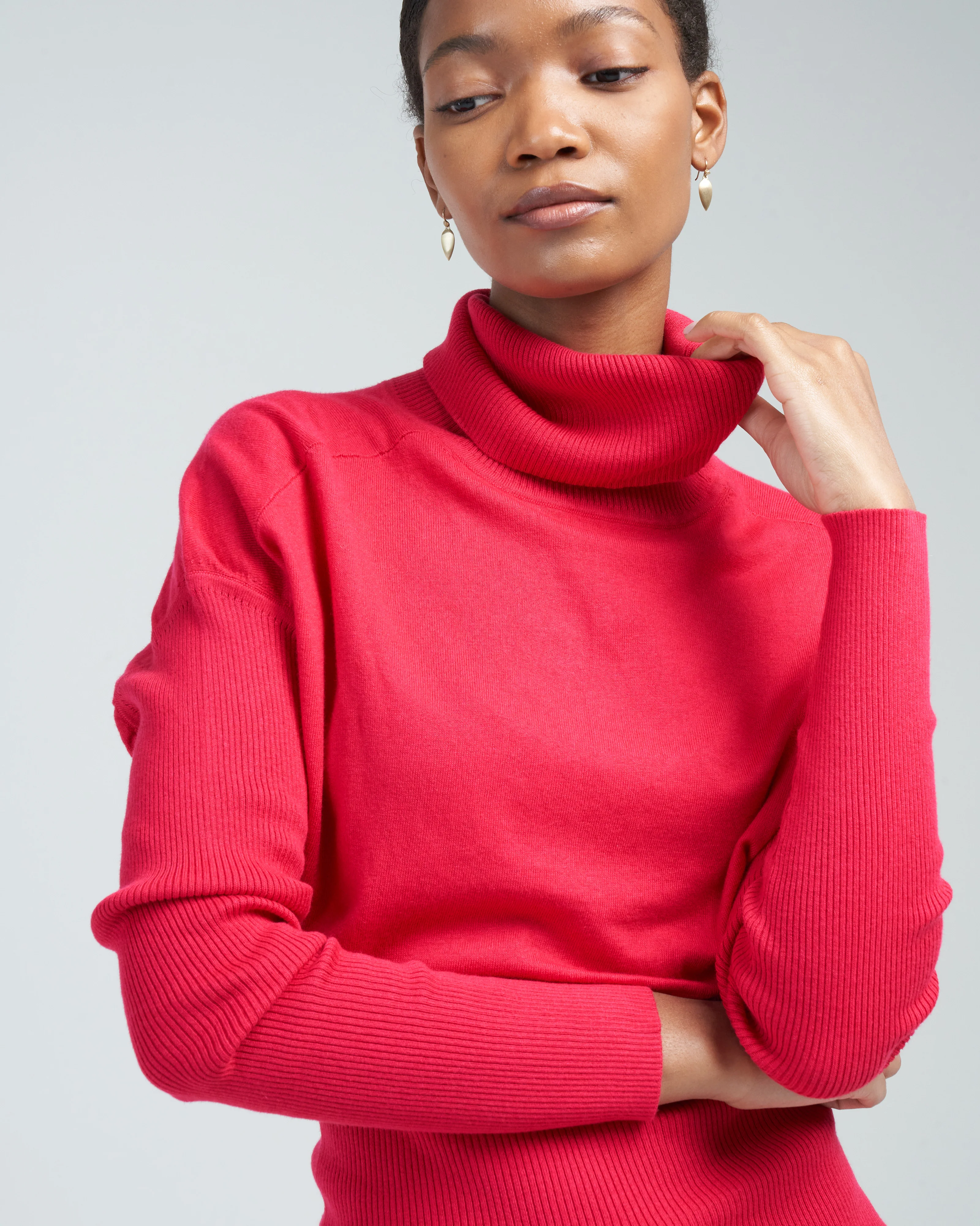 ls ama rollneck - raspberry red - Image 5