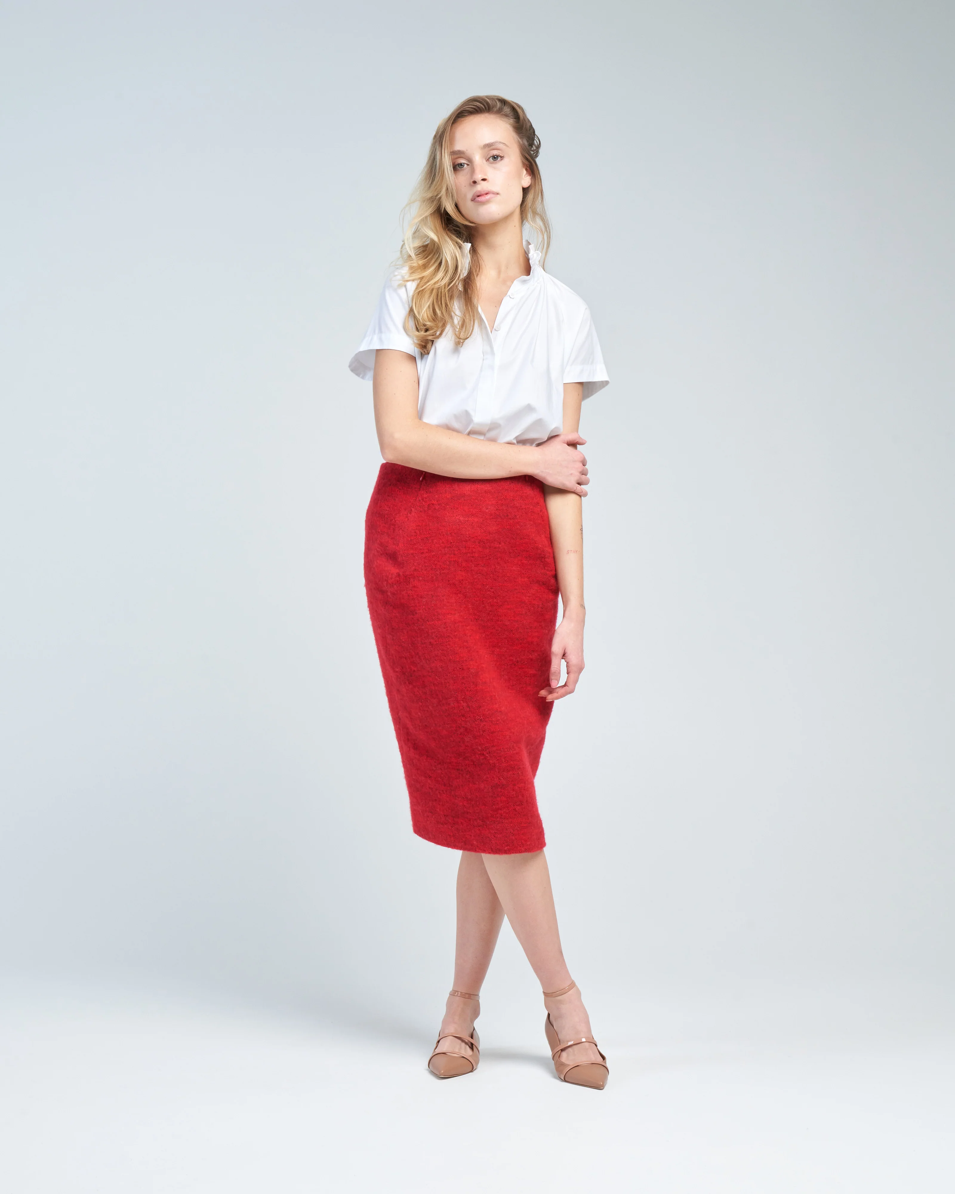 pleat back skirt - Image 2