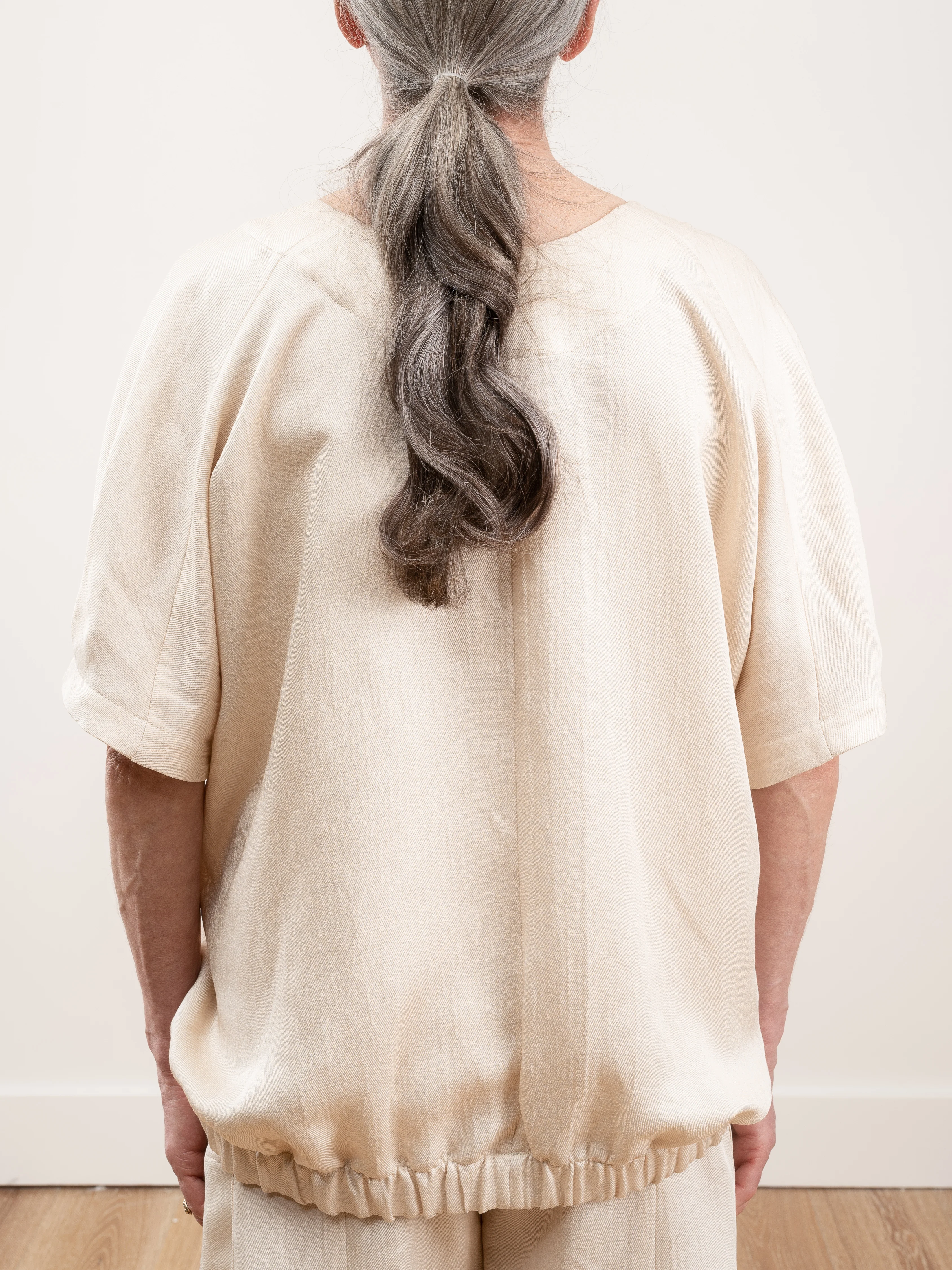 rae bomber top - greige - Image 4