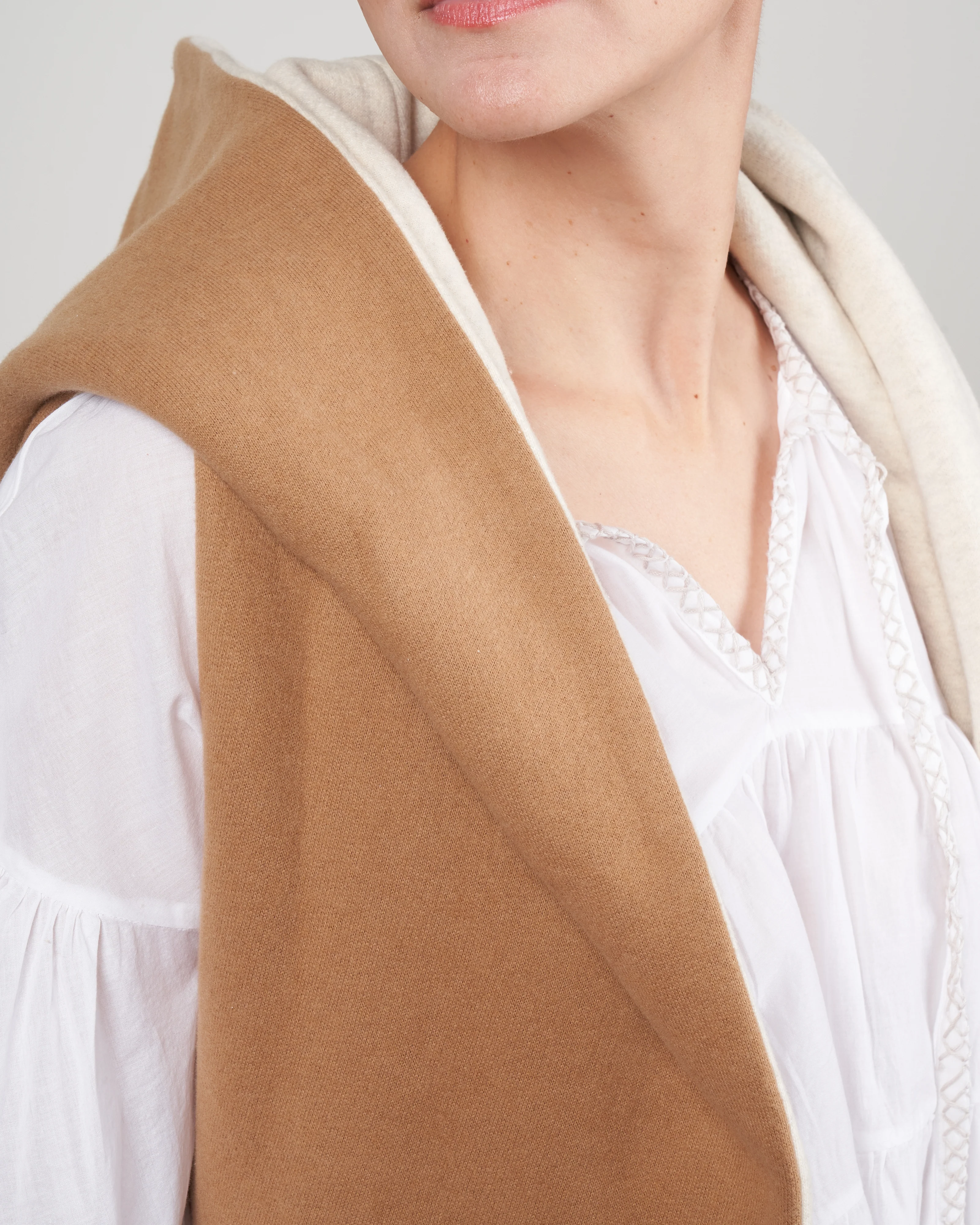 reversible joey jacket vest - camel ivory - Image 5