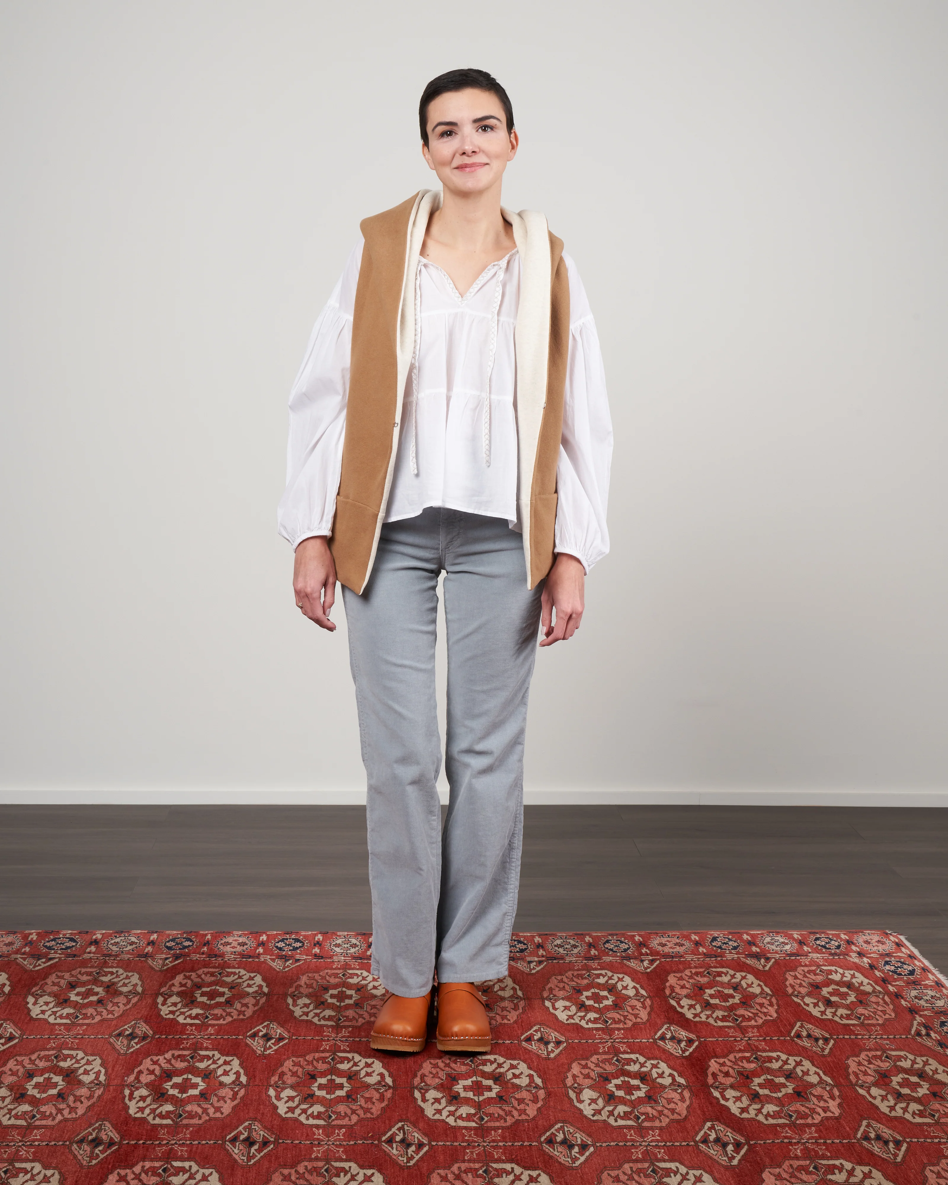 reversible joey jacket vest - camel ivory - Image 6