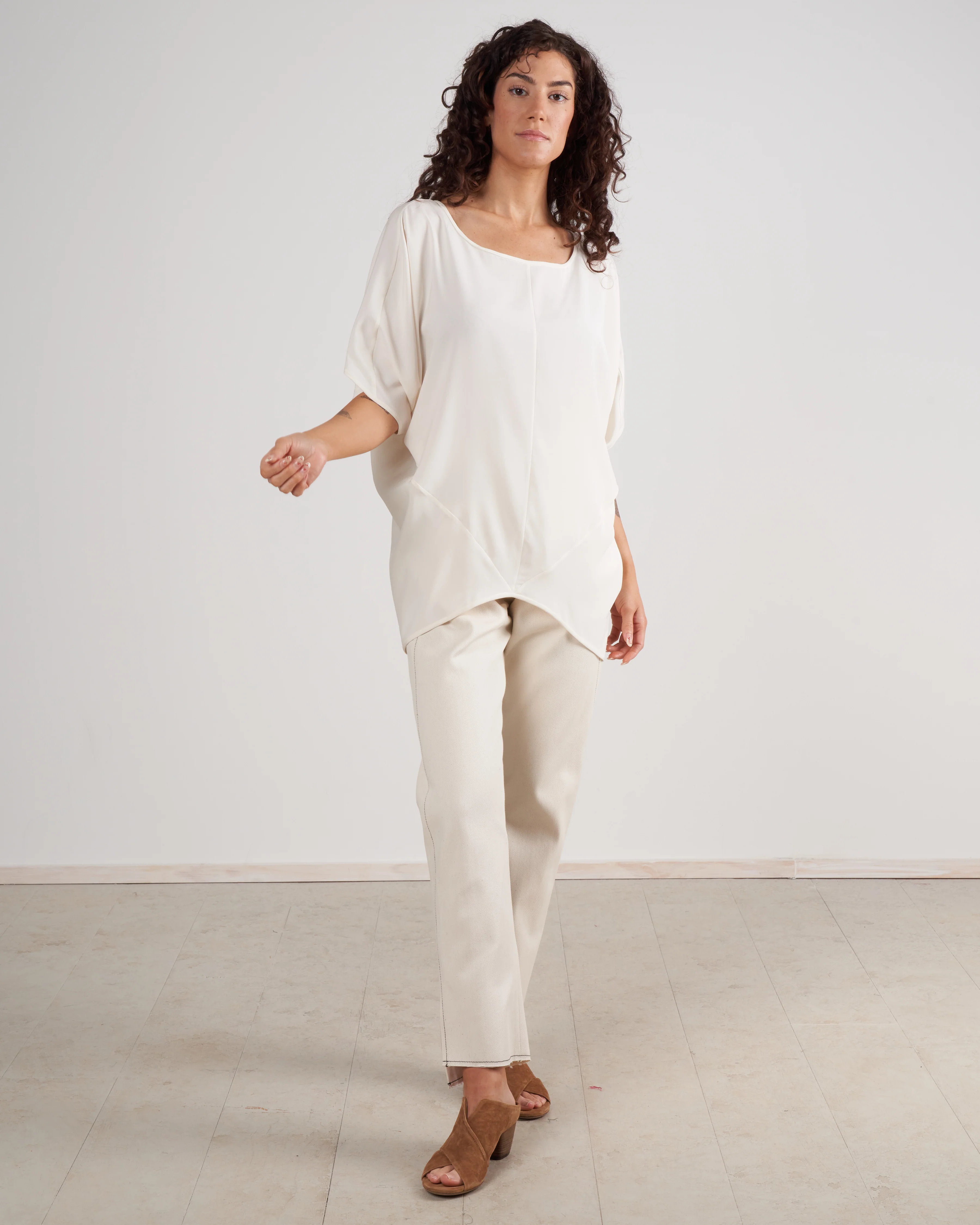 rio top - white silk charmeuse - Image 2