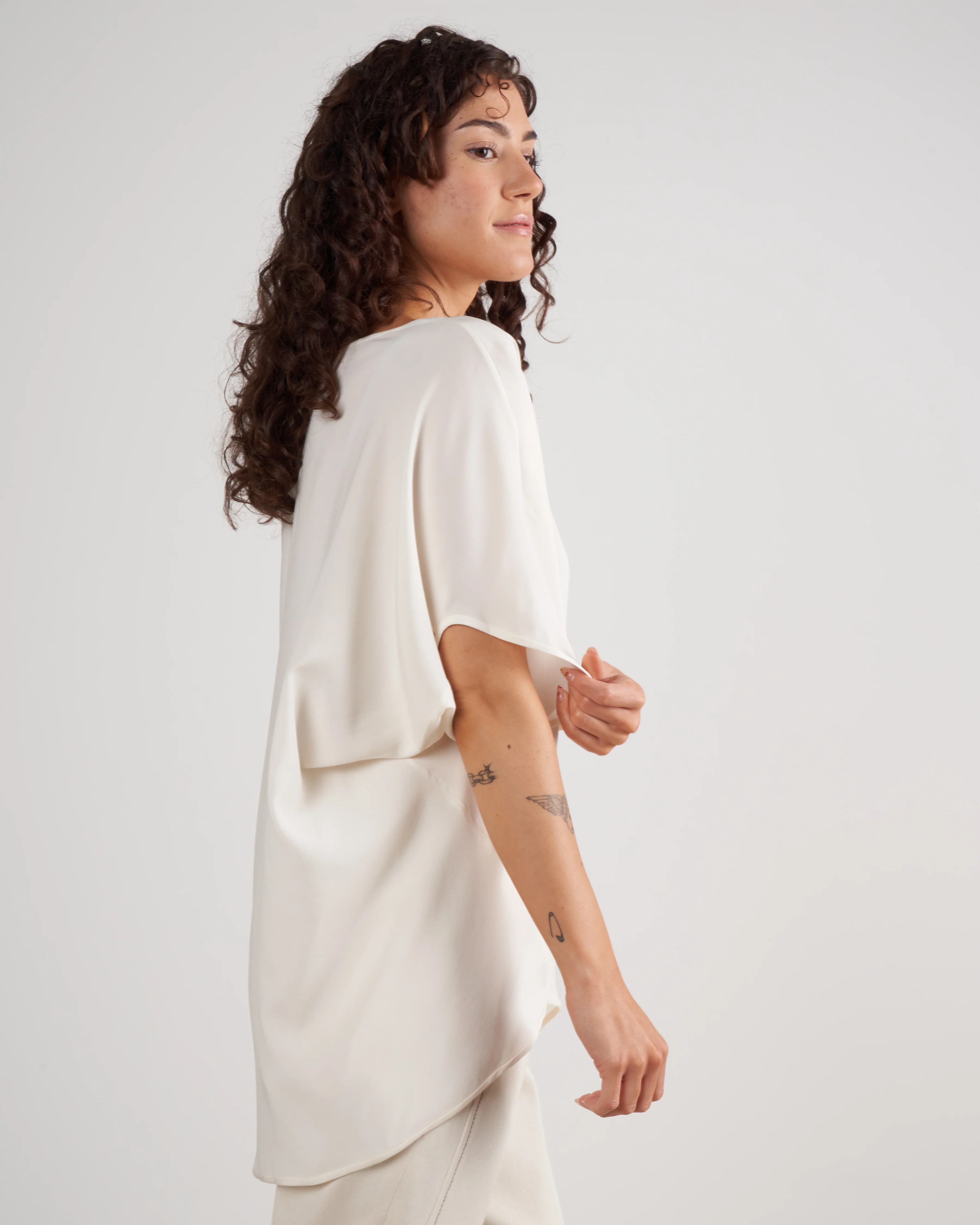 rio top - white silk charmeuse - Image 3