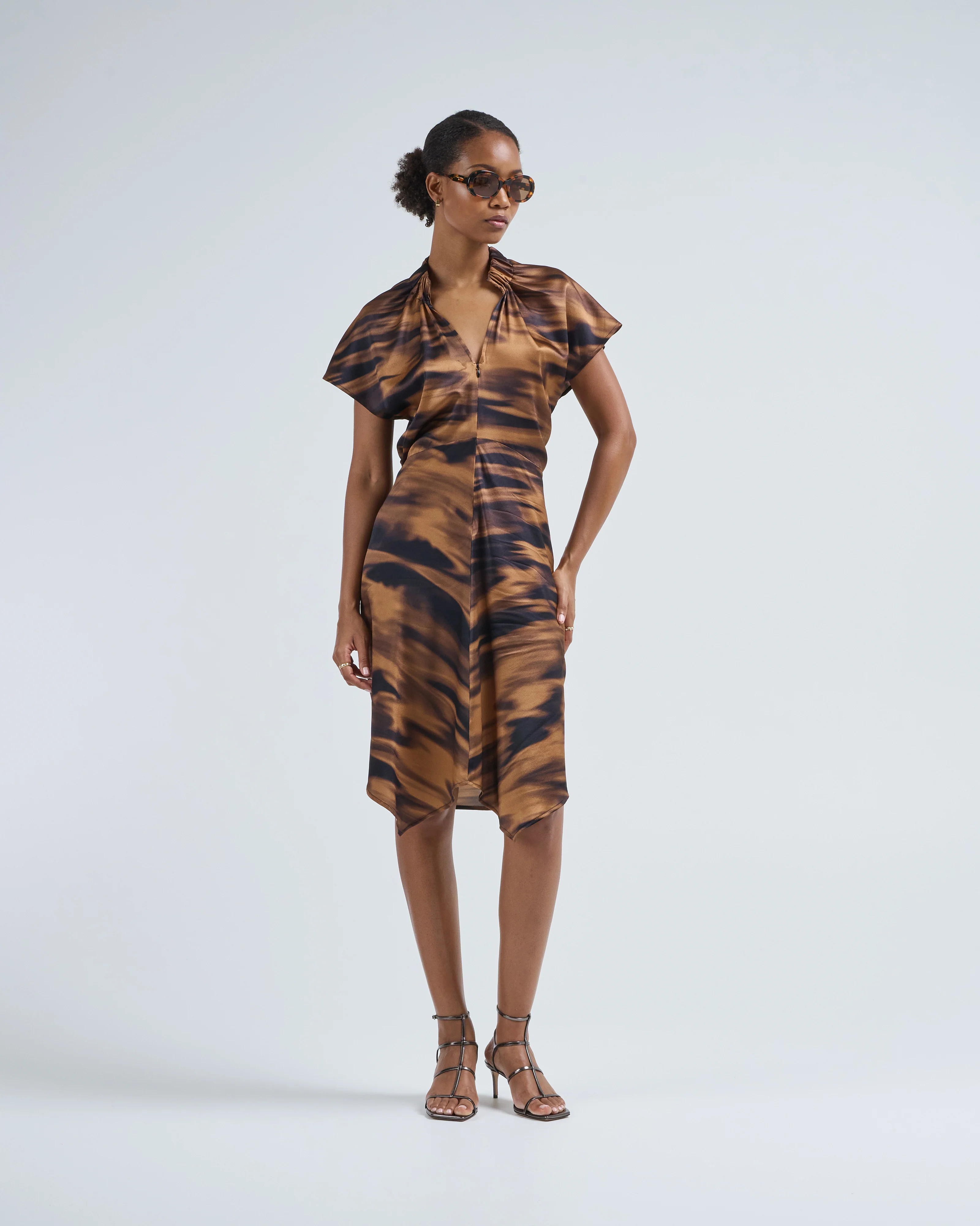 ruched stella dress blur cosmo - Image 3