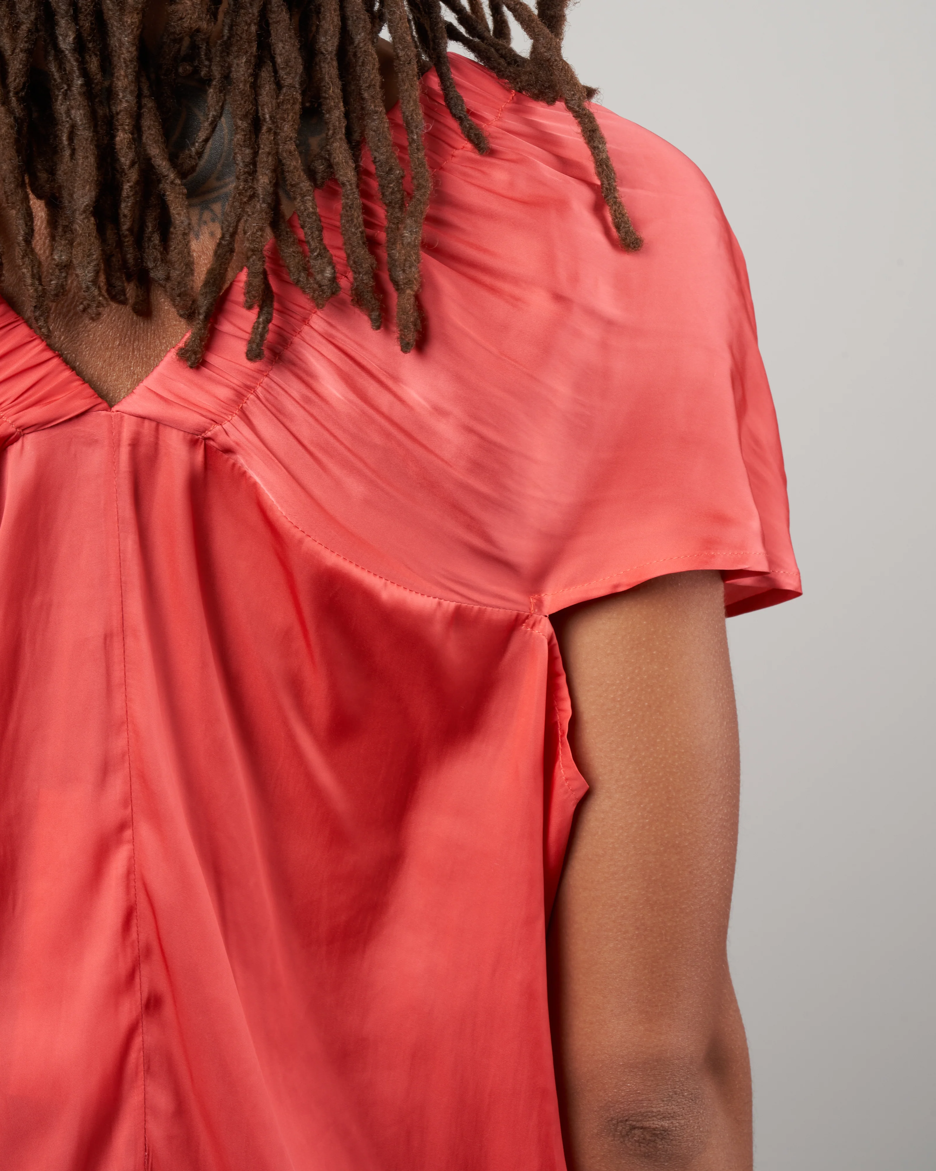 ruched tilly dress - peony - Image 4