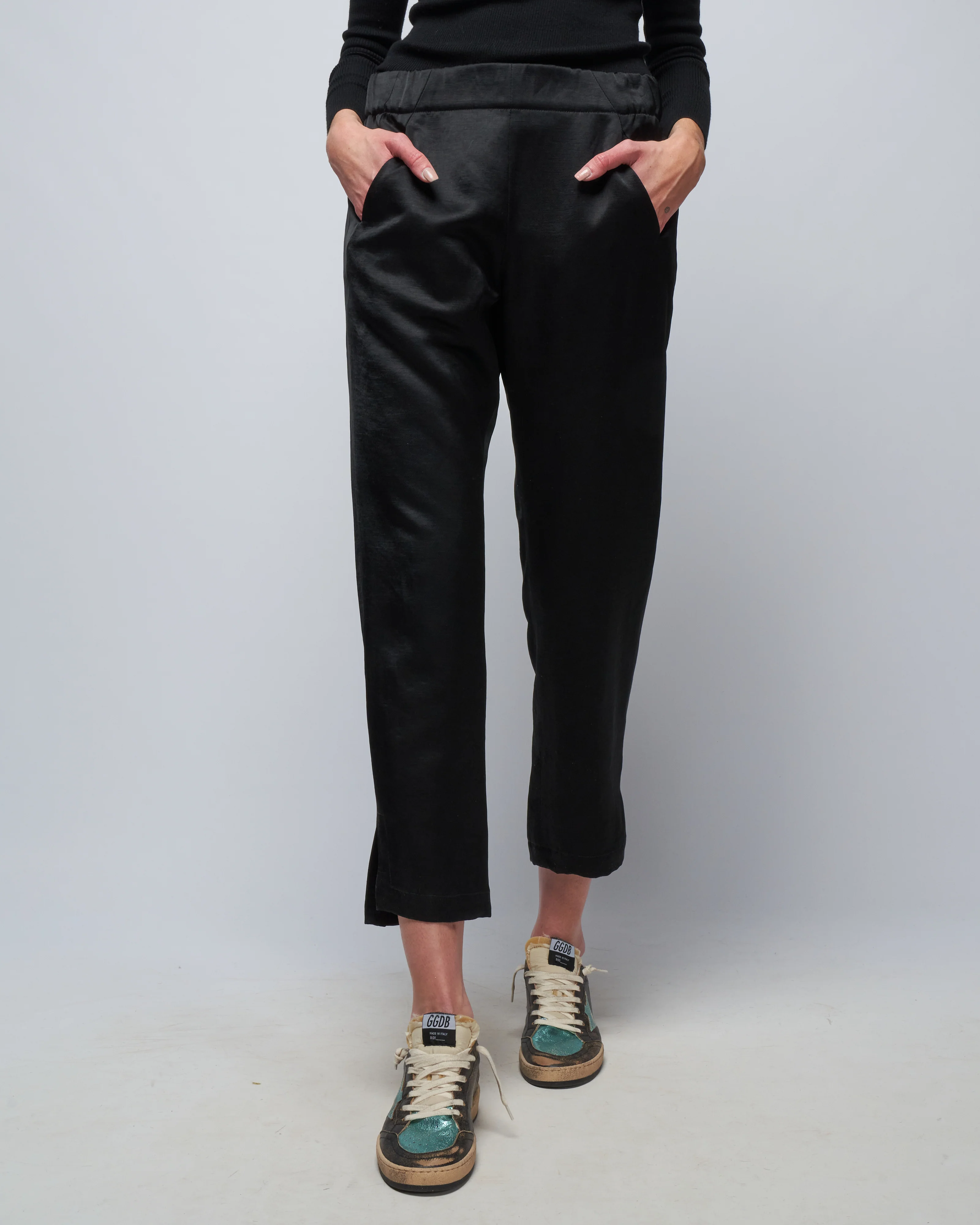 slim elli pant- doppio - black