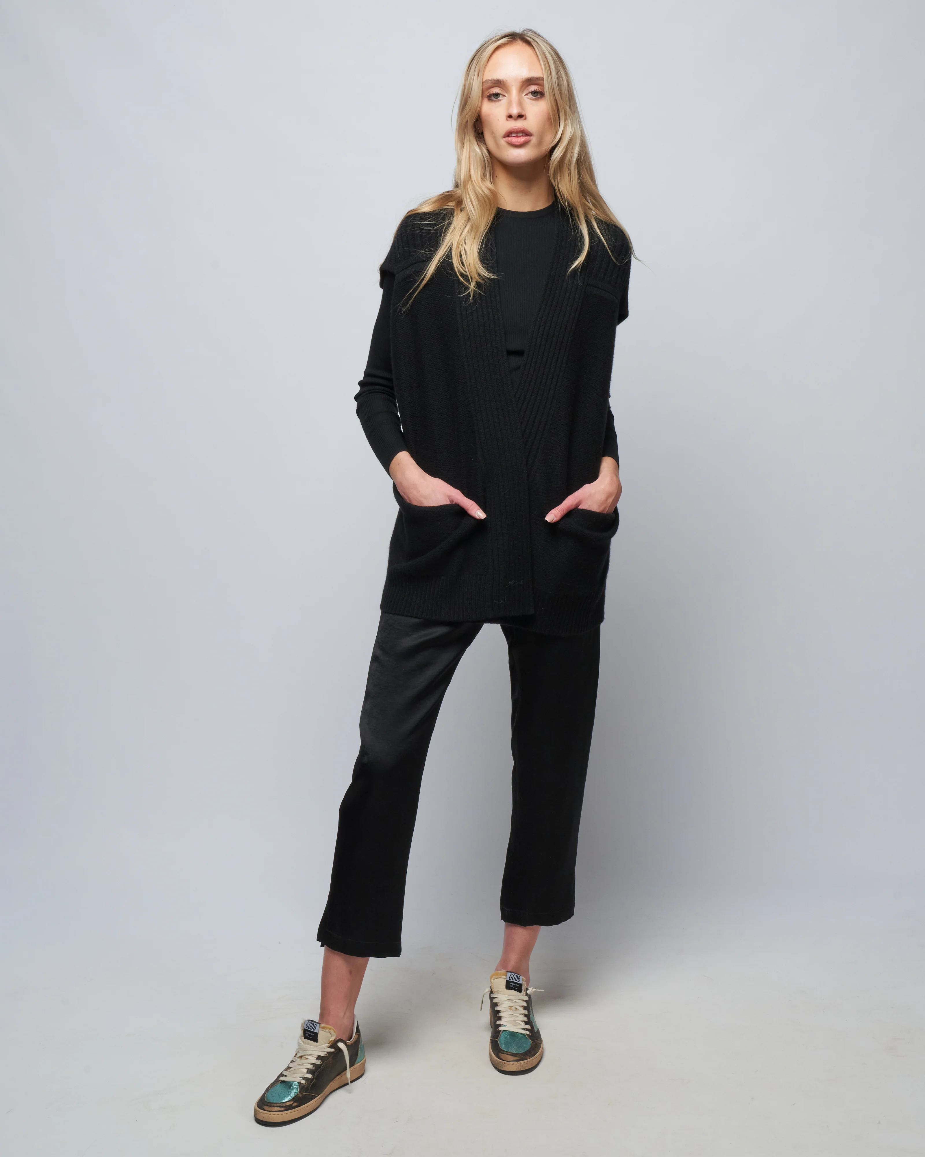 slim elli pant- doppio - black - Image 2