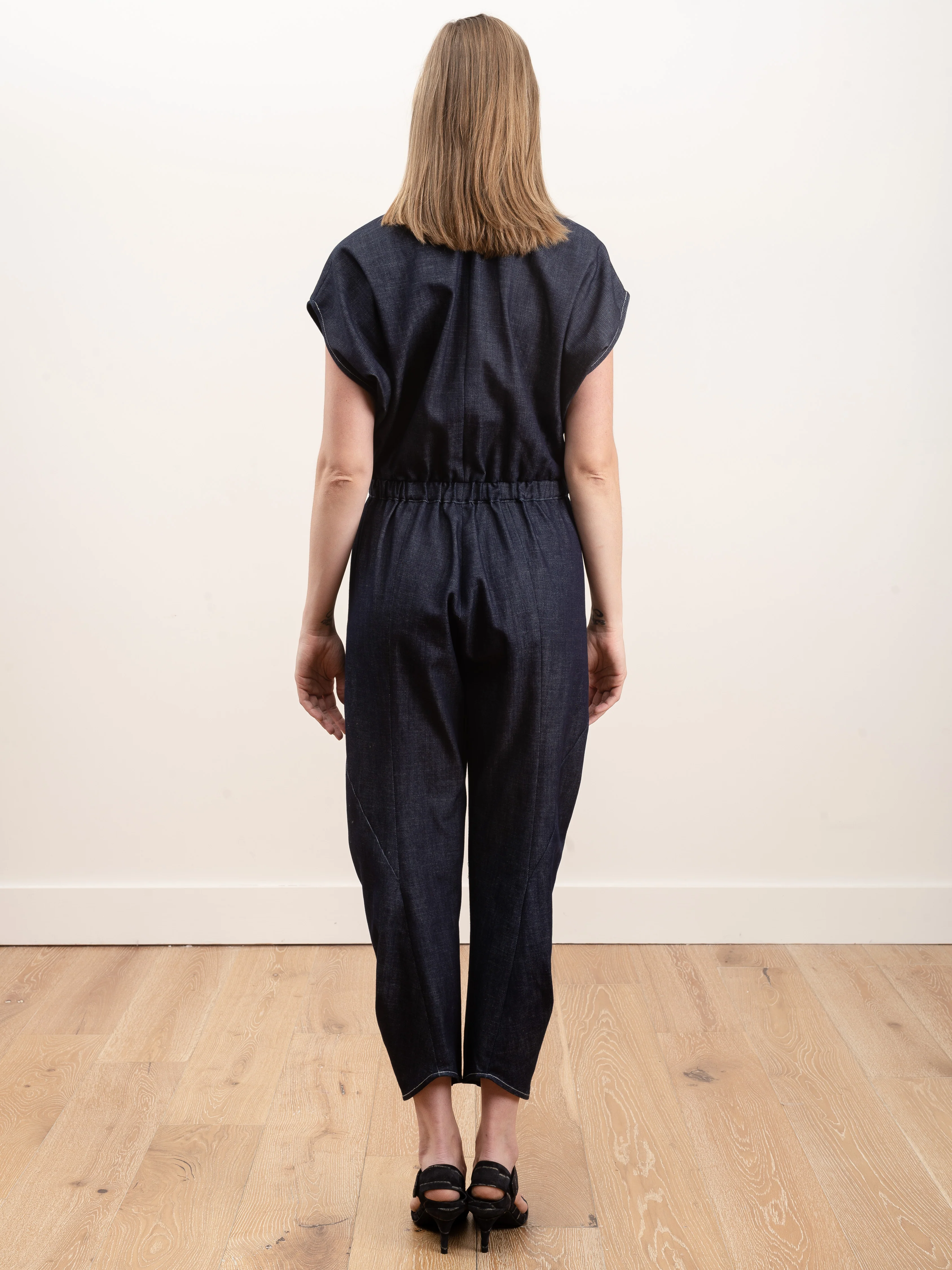 strap akeo jumpsuit - indigo - Image 4
