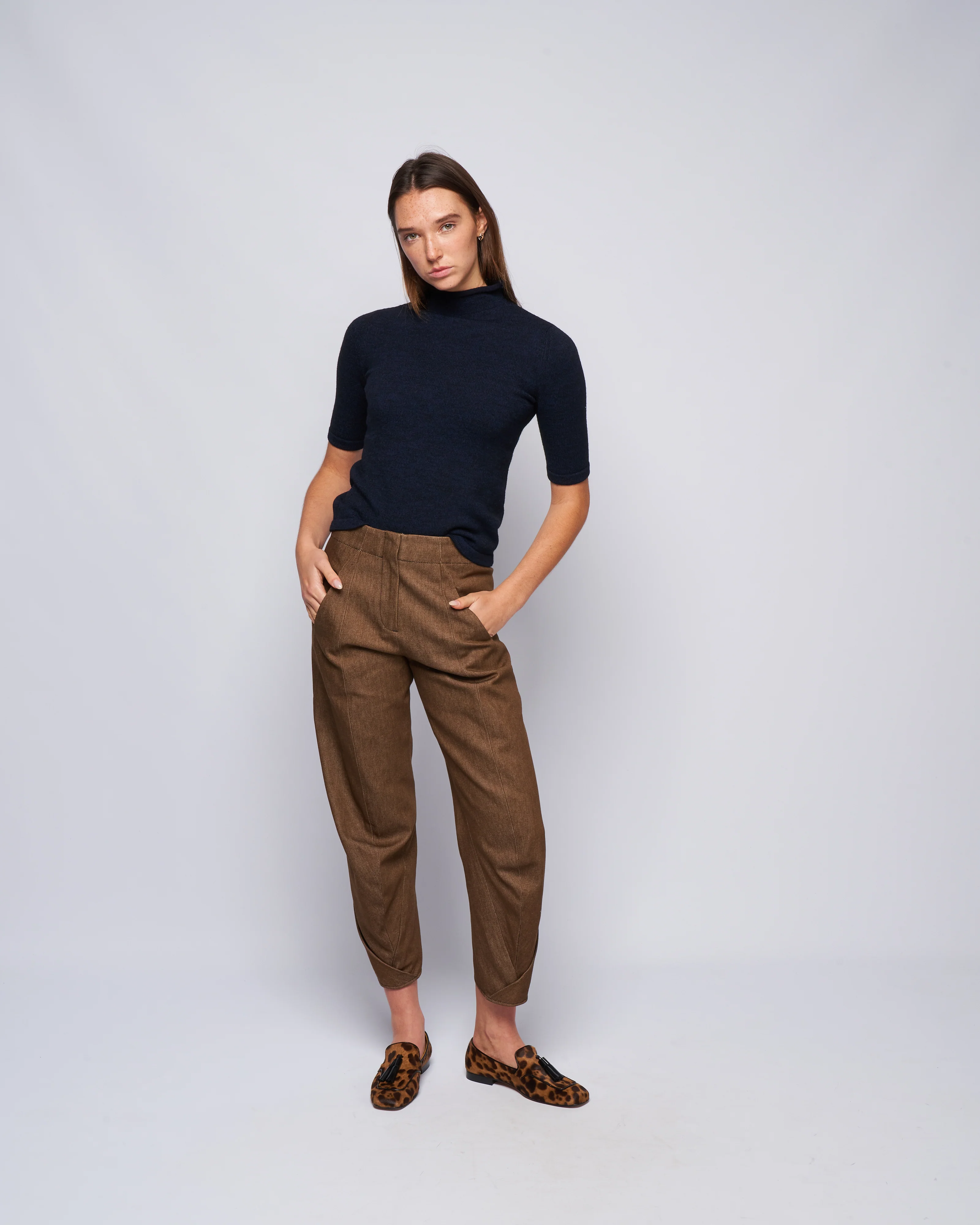 takeo pant- denim - taupe - Image 2
