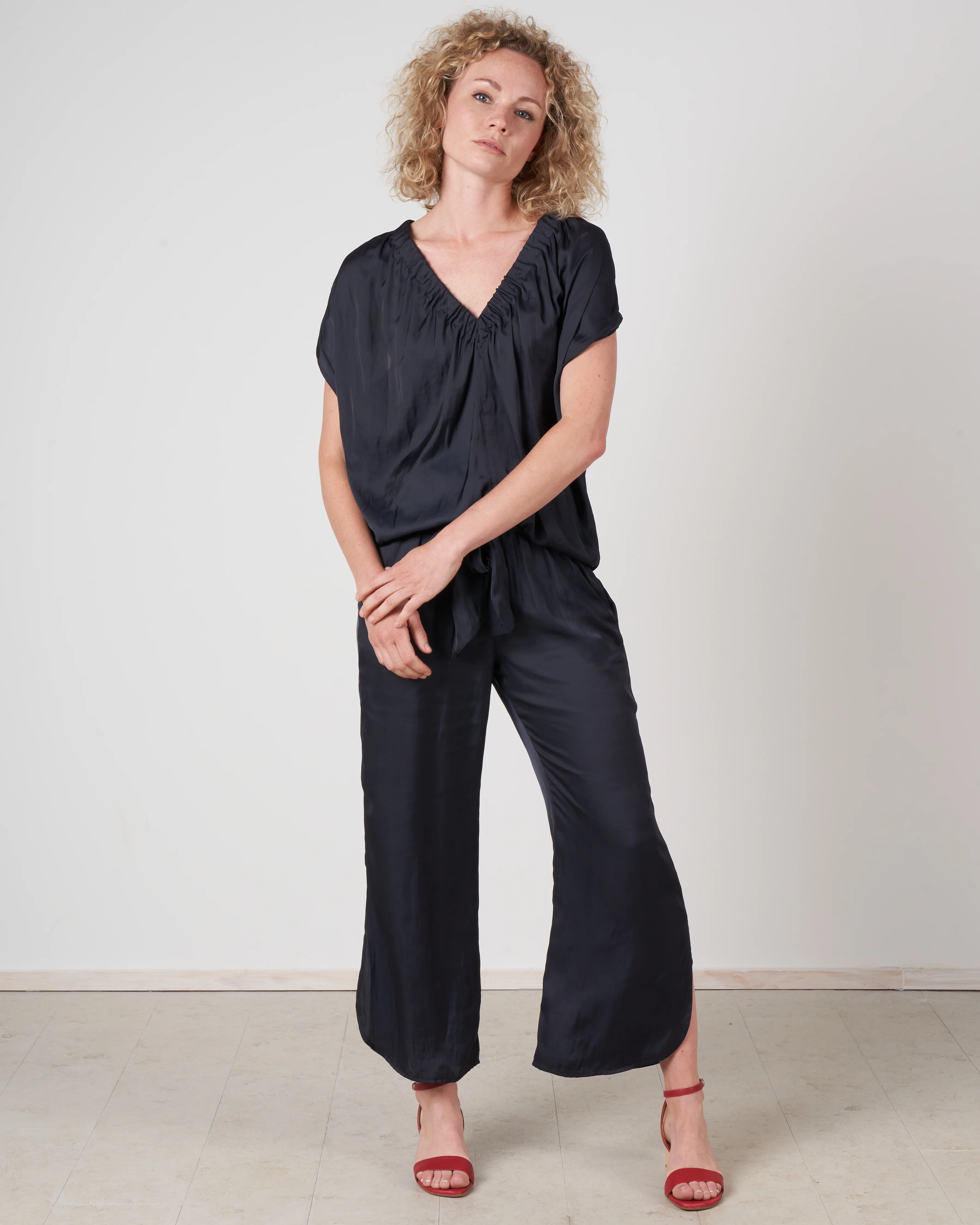 tie front pant - inkjet - Image 5