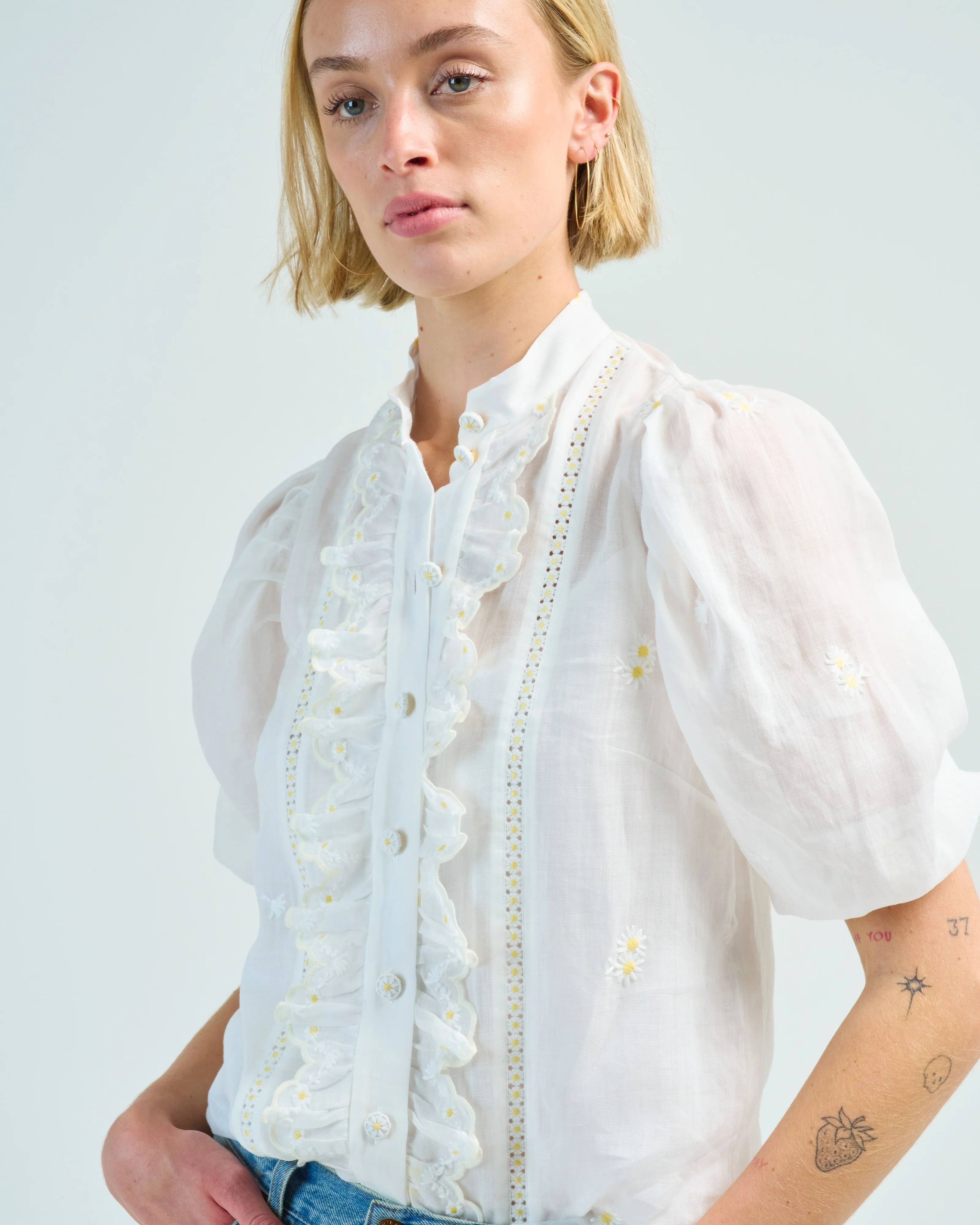acacia embroidered blouse - Image 2