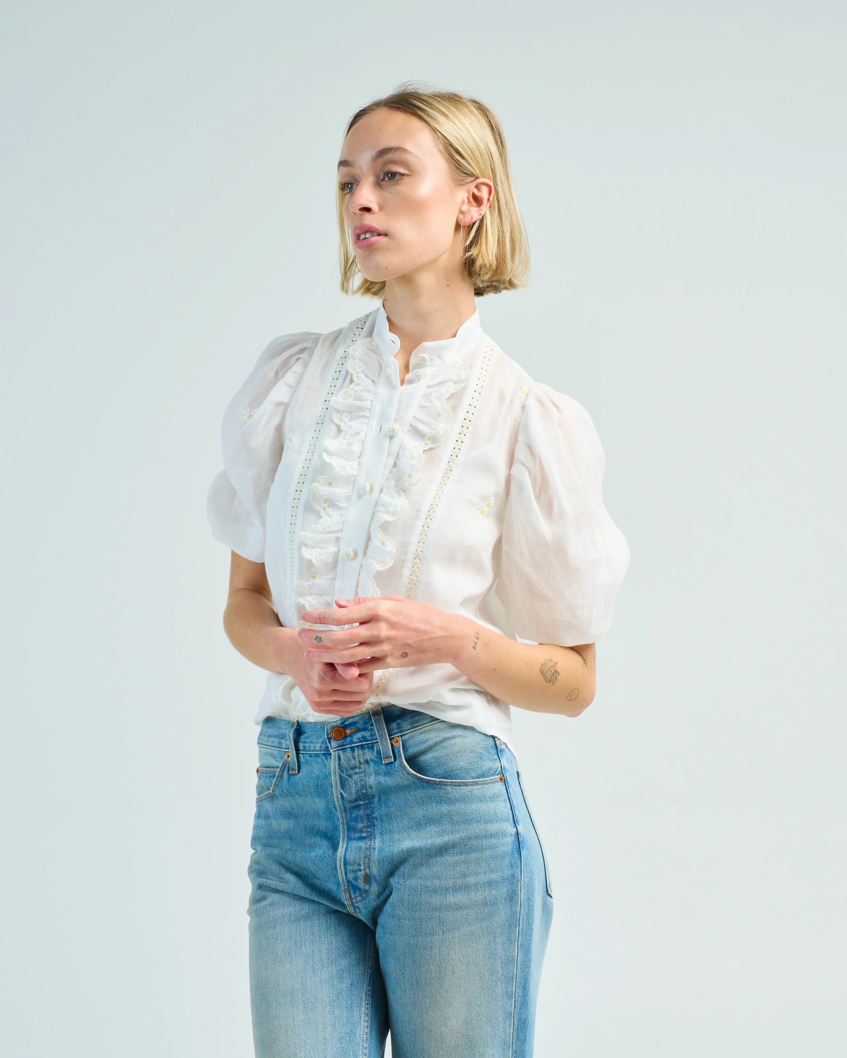 acacia embroidered blouse - Image 4
