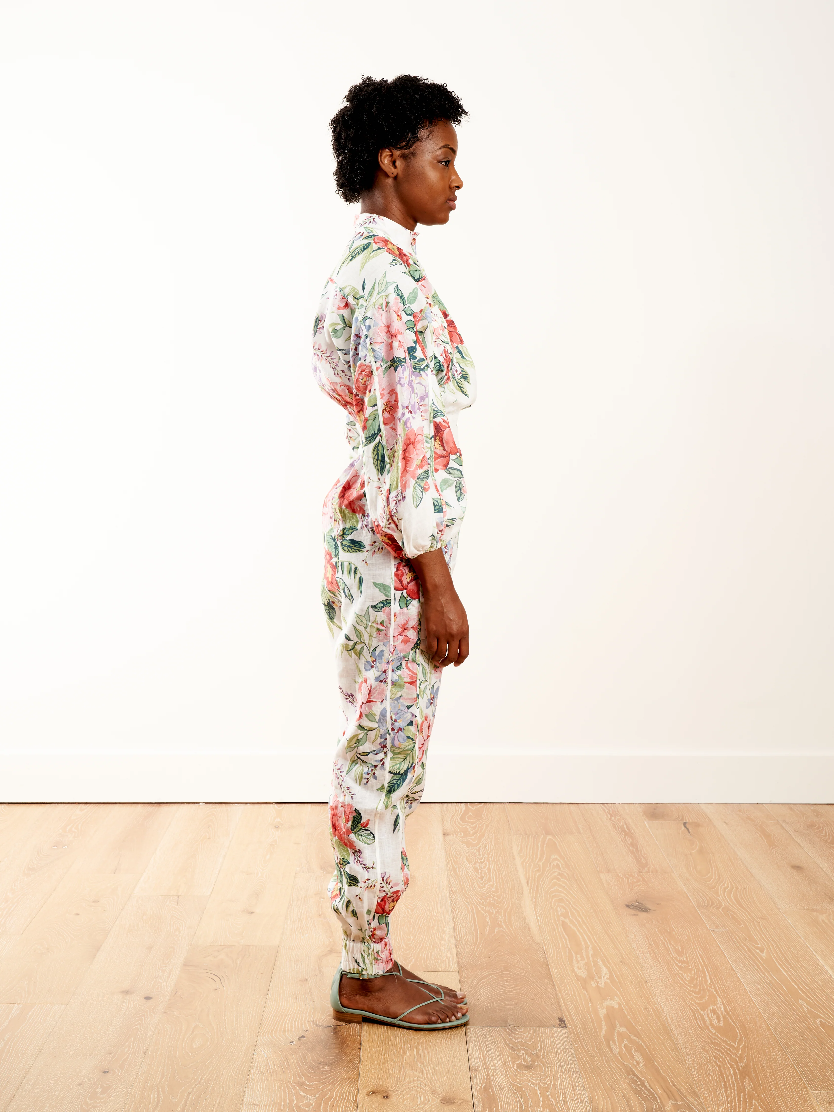 bellitude boilersuit - ivory floral - Image 3