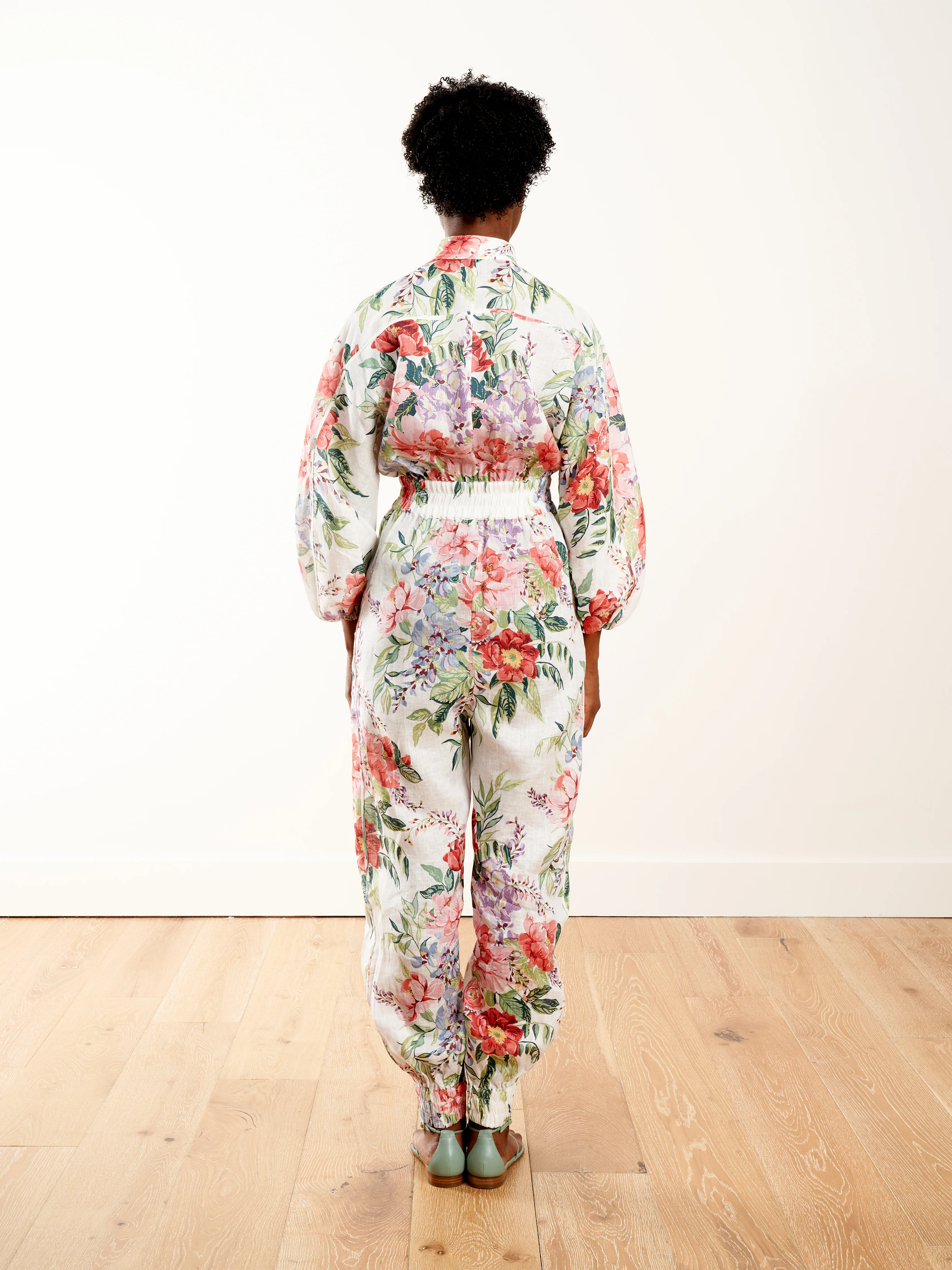 bellitude boilersuit - ivory floral - Image 4