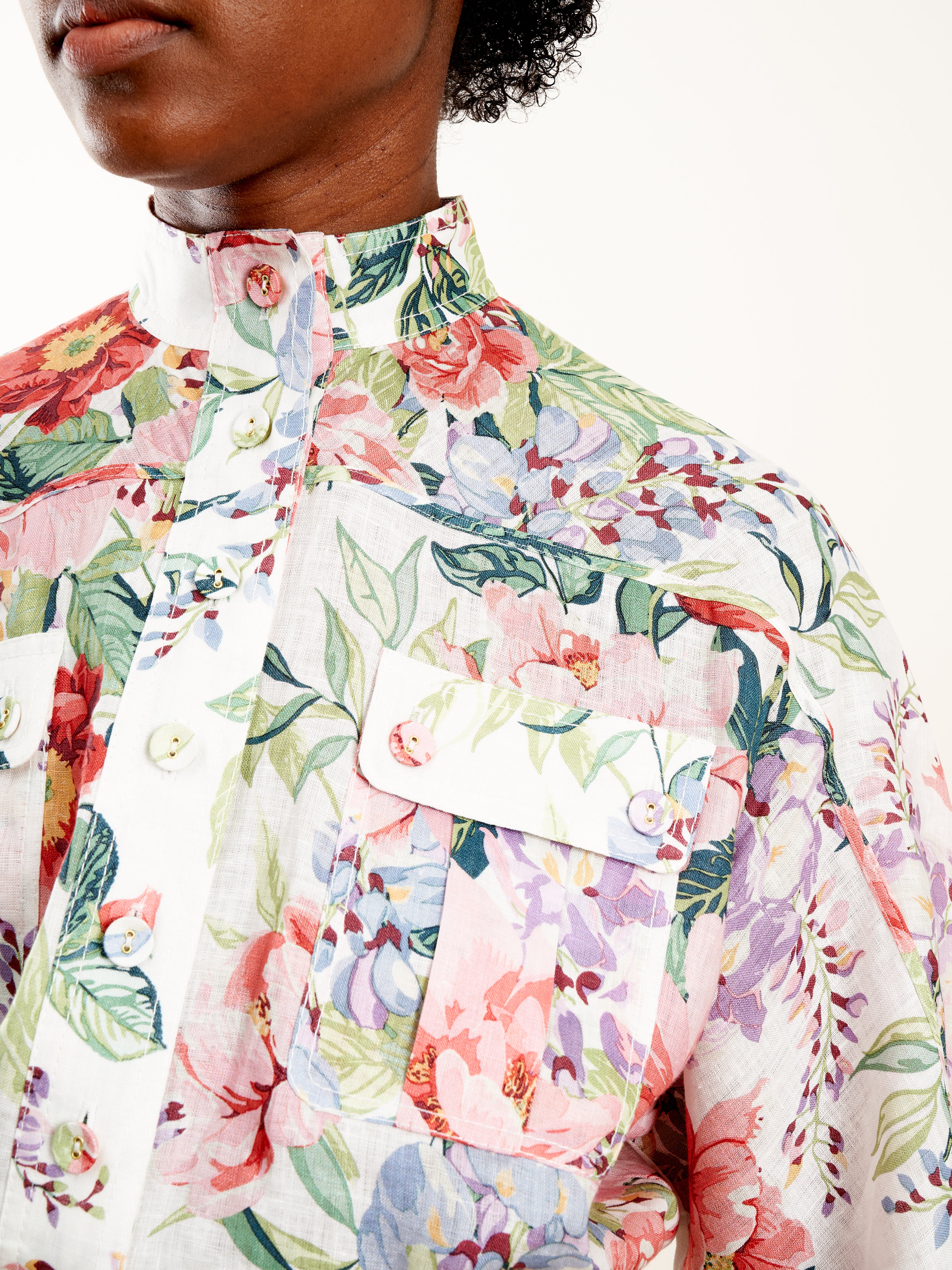 bellitude boilersuit - ivory floral - Image 5