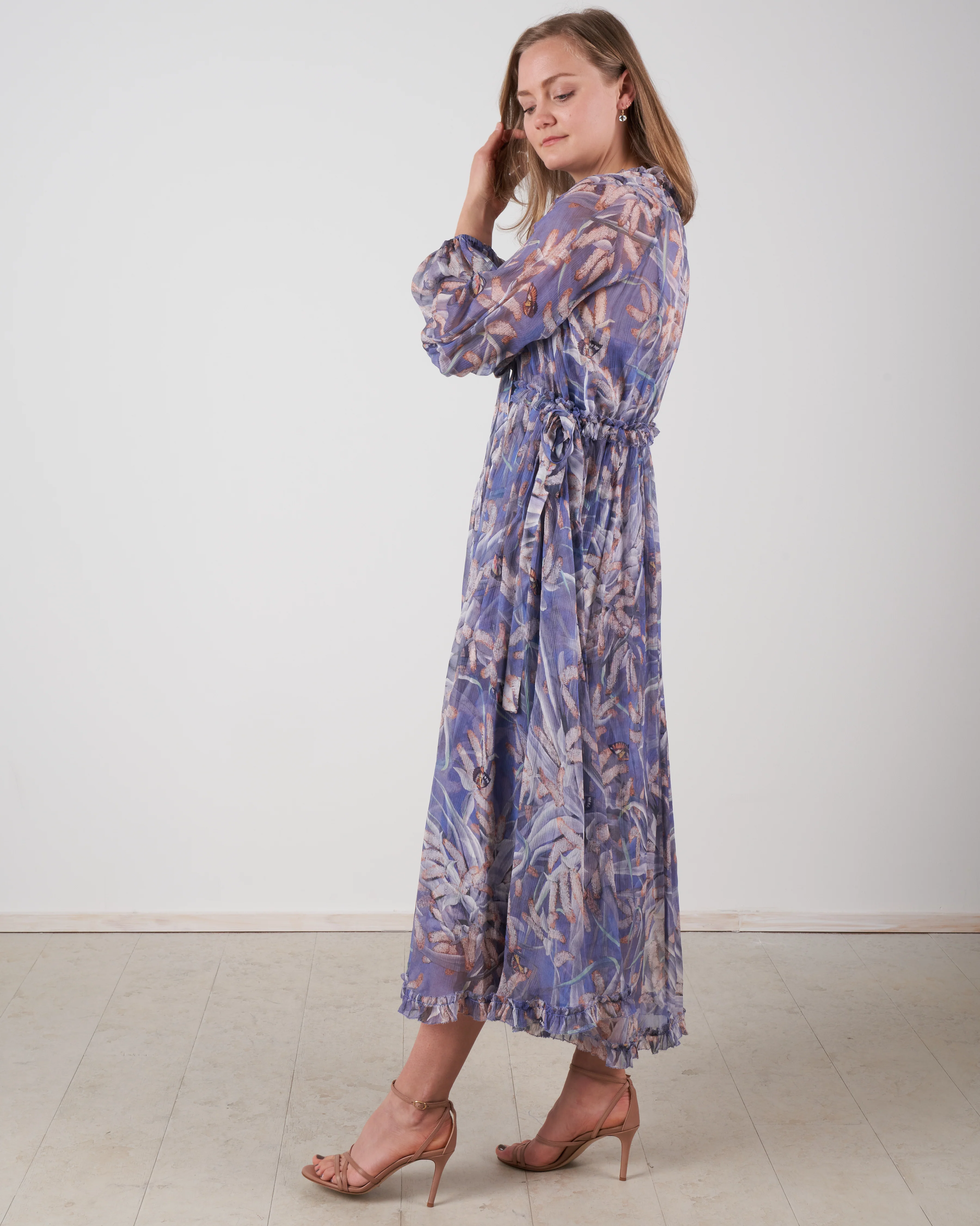 botanica drawn midi dress - pandanus - Image 4