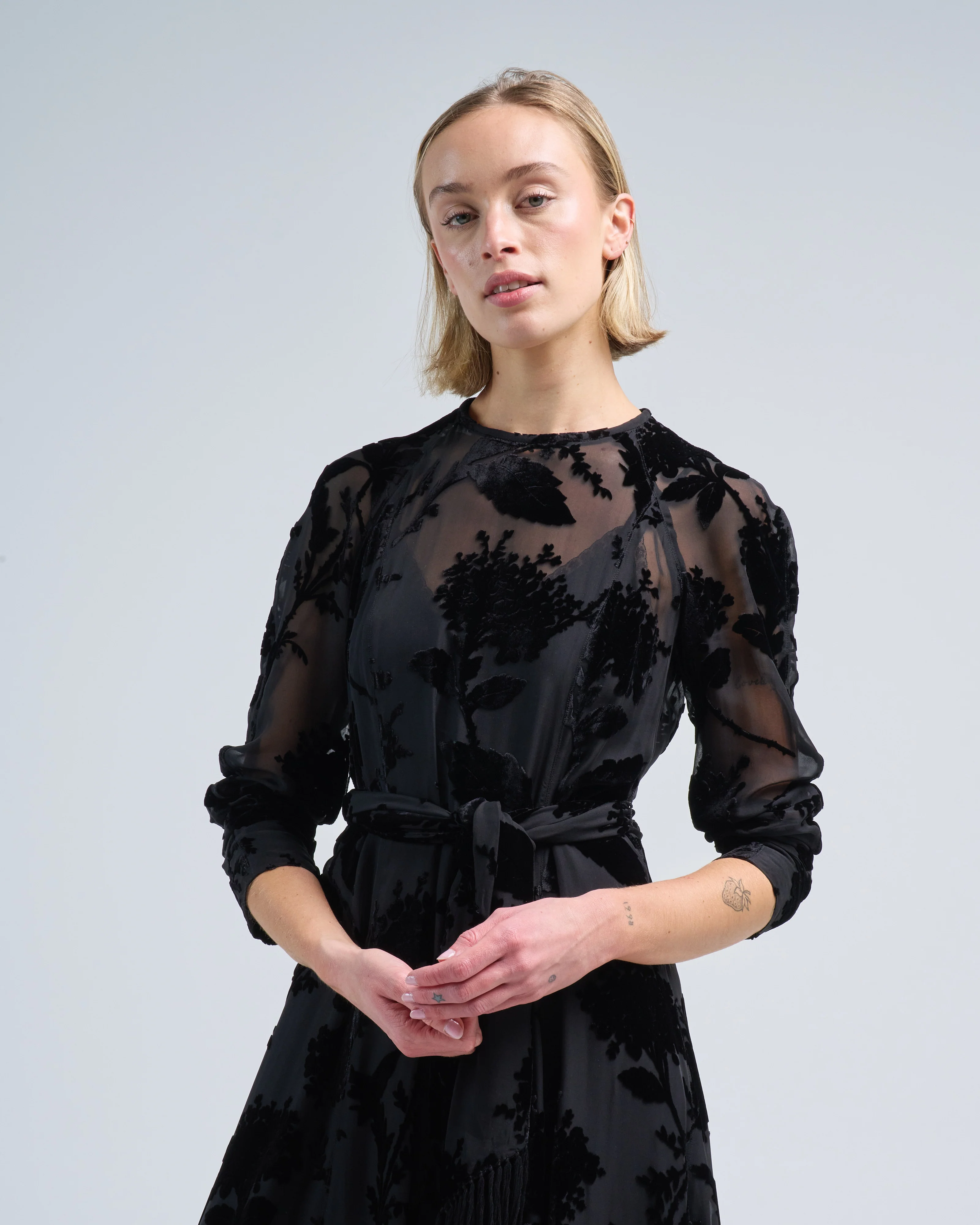 burnout sheath dress - Image 2