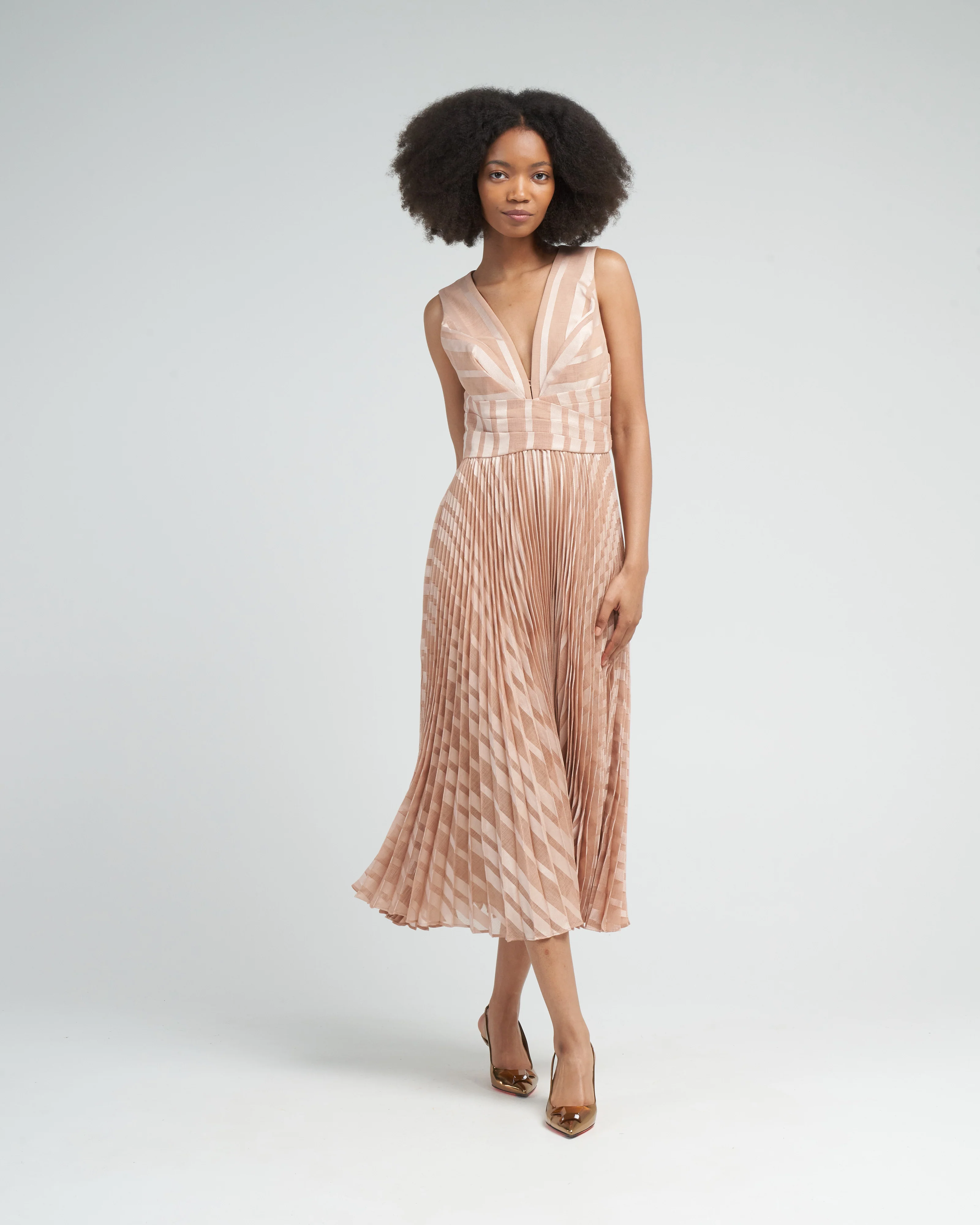 burnout sunray midi - nude - Image 2