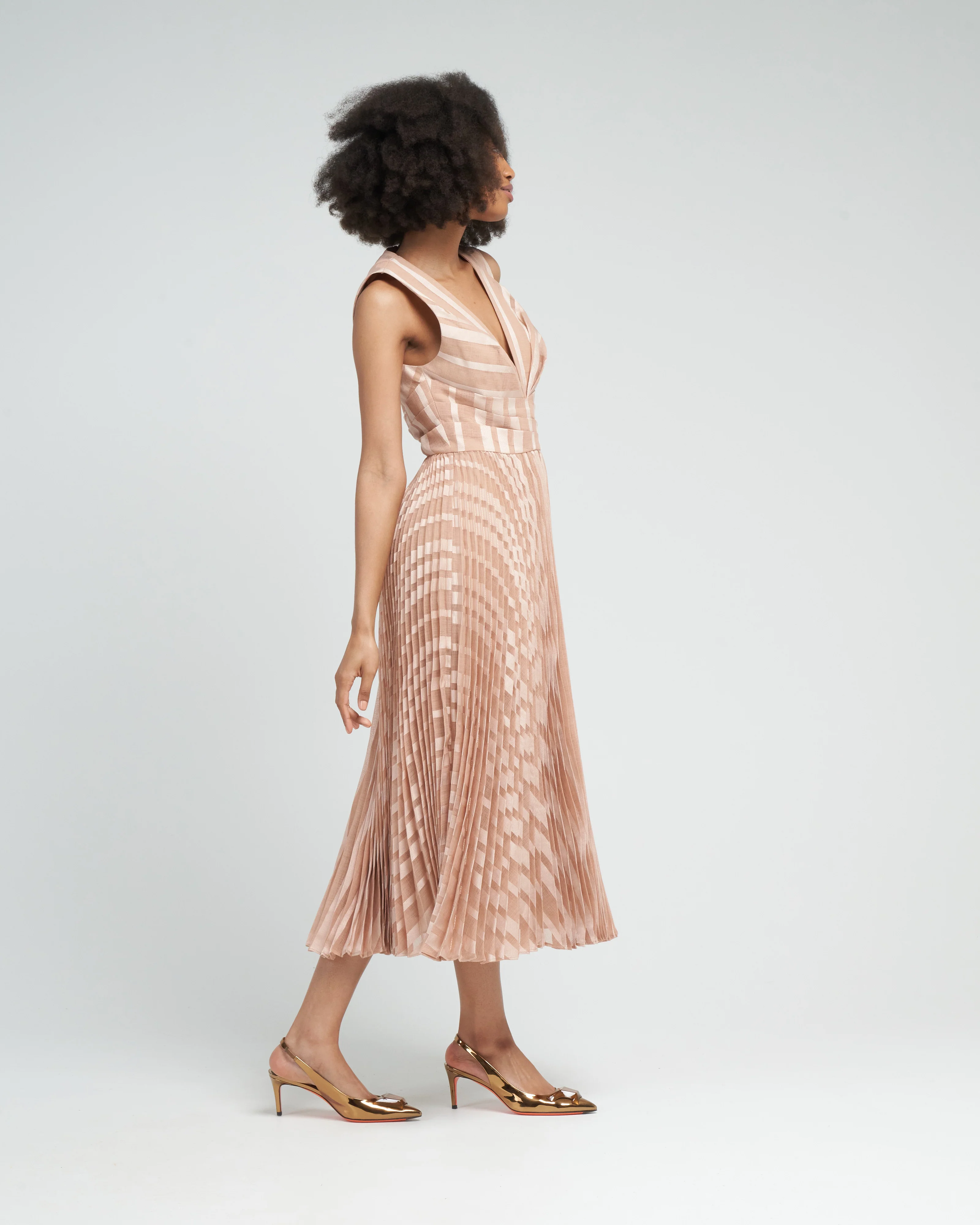 burnout sunray midi - nude - Image 3