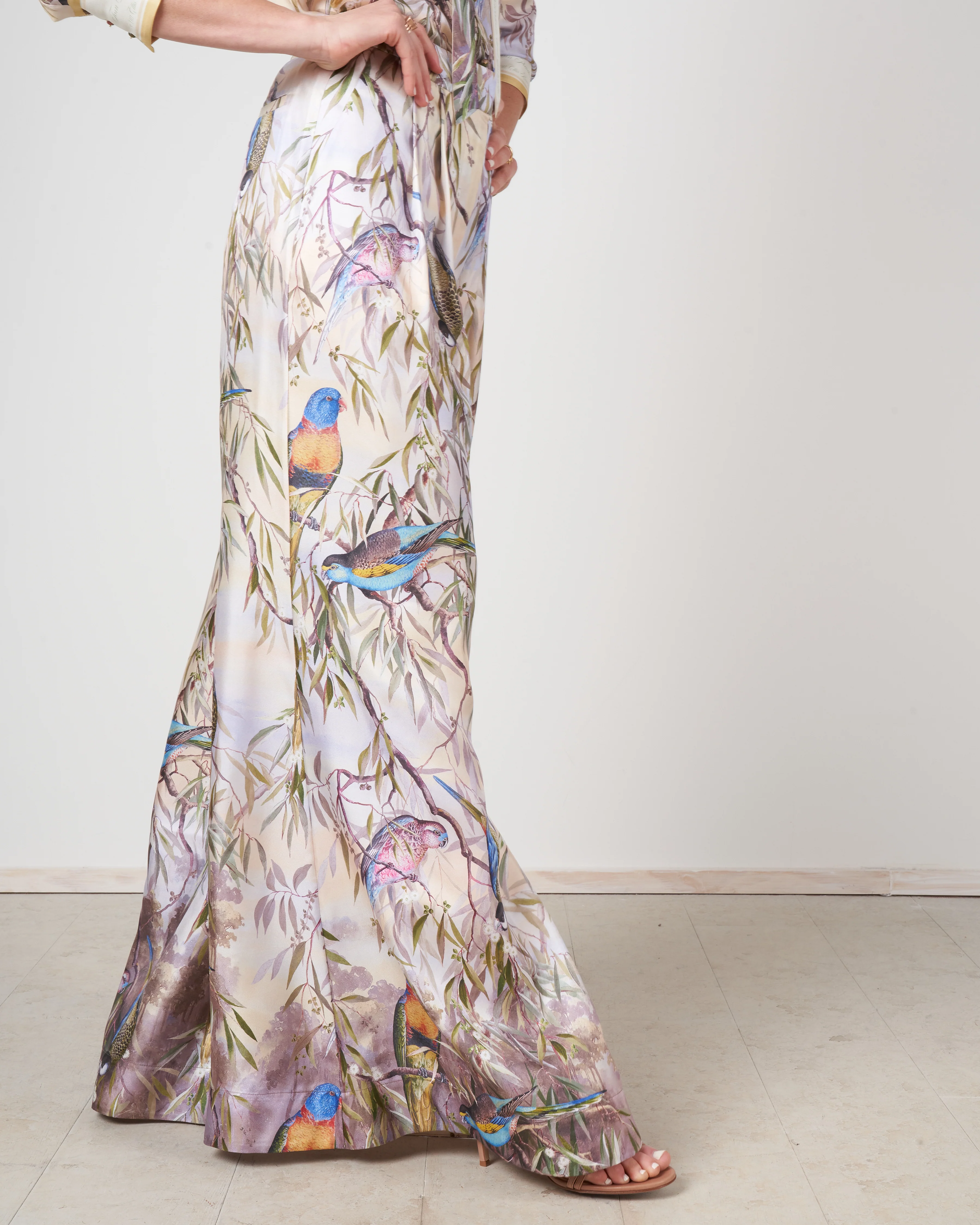 candescent wide leg pant - parakeets - Image 2