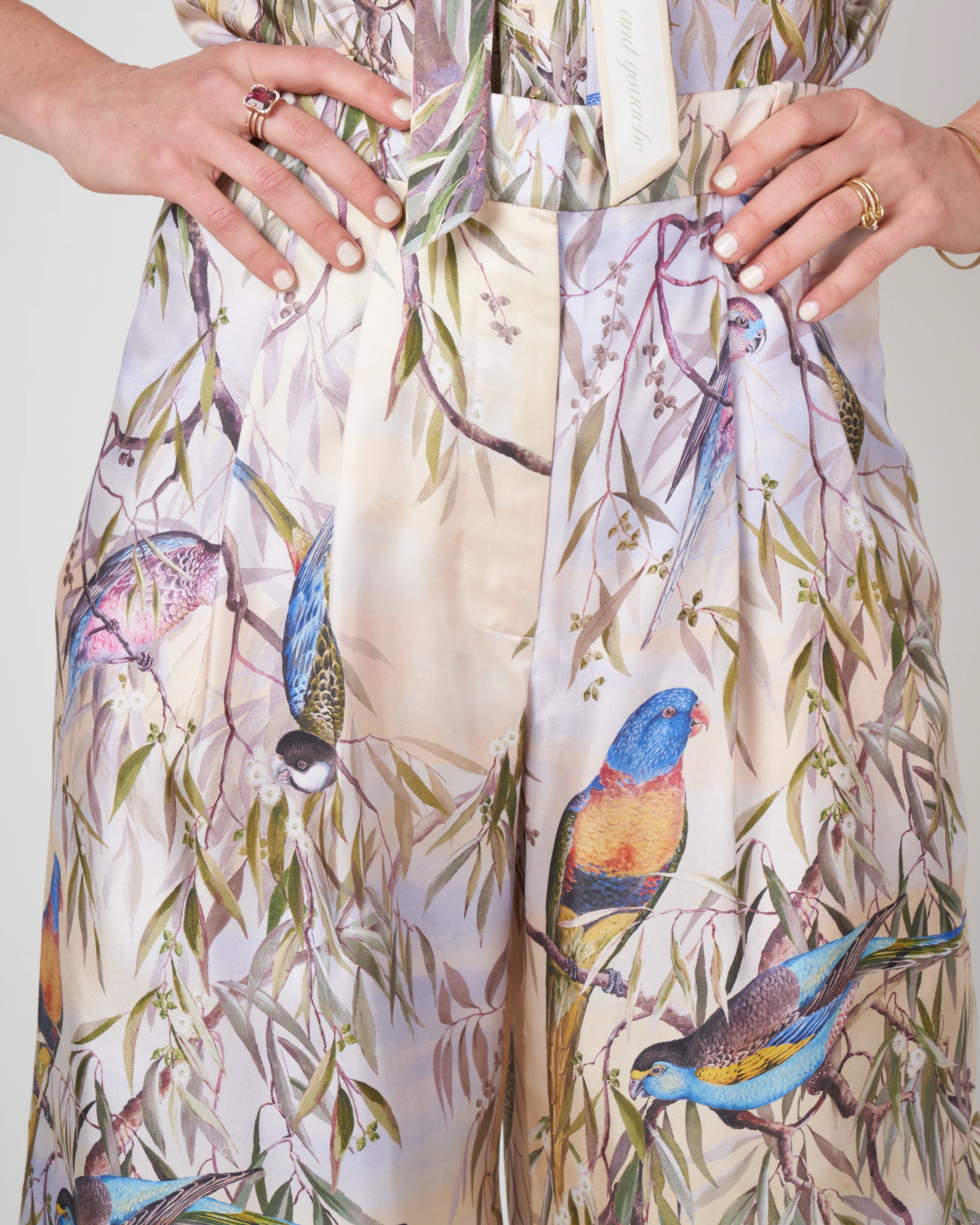 candescent wide leg pant - parakeets - Image 4