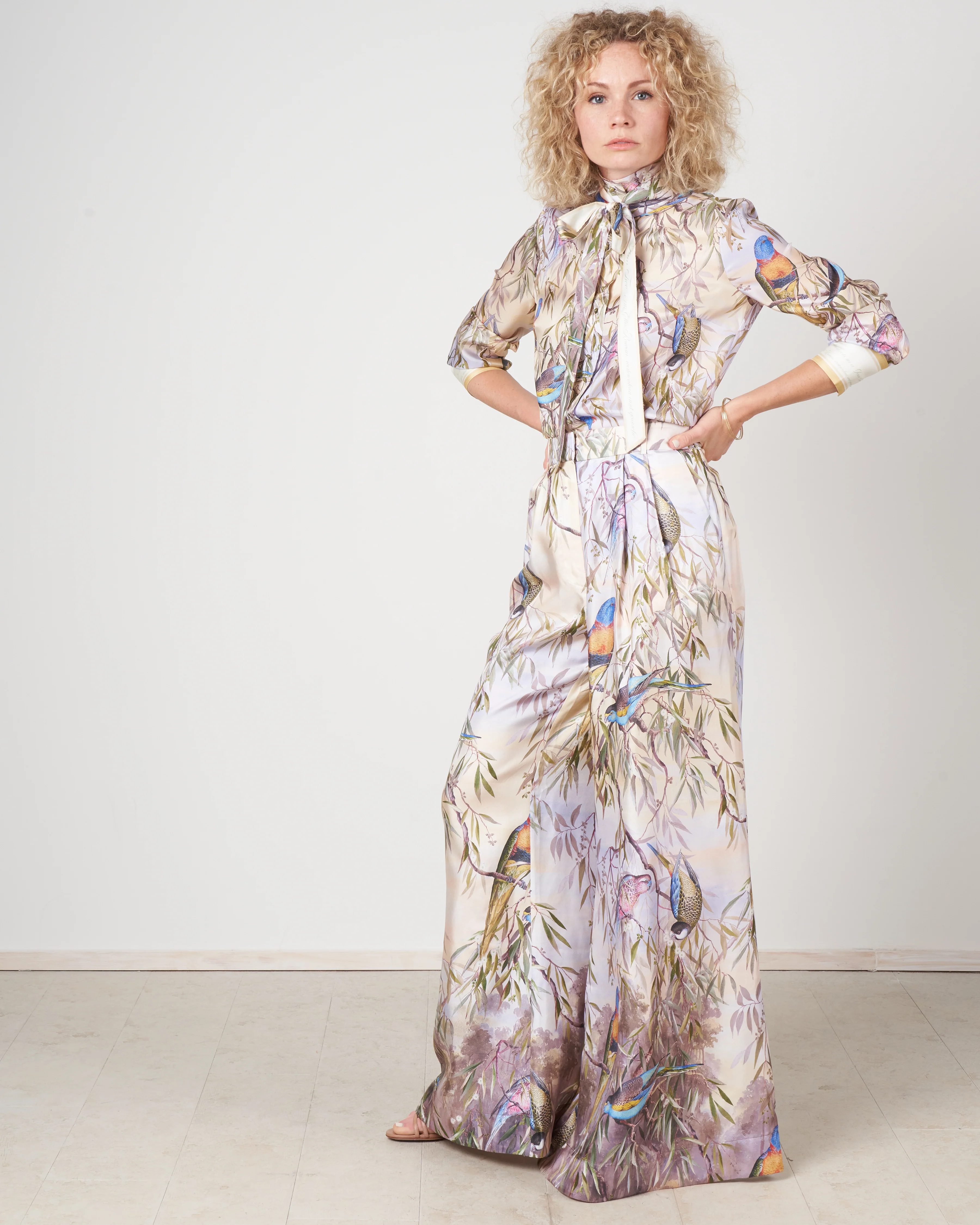 candescent wide leg pant - parakeets - Image 5