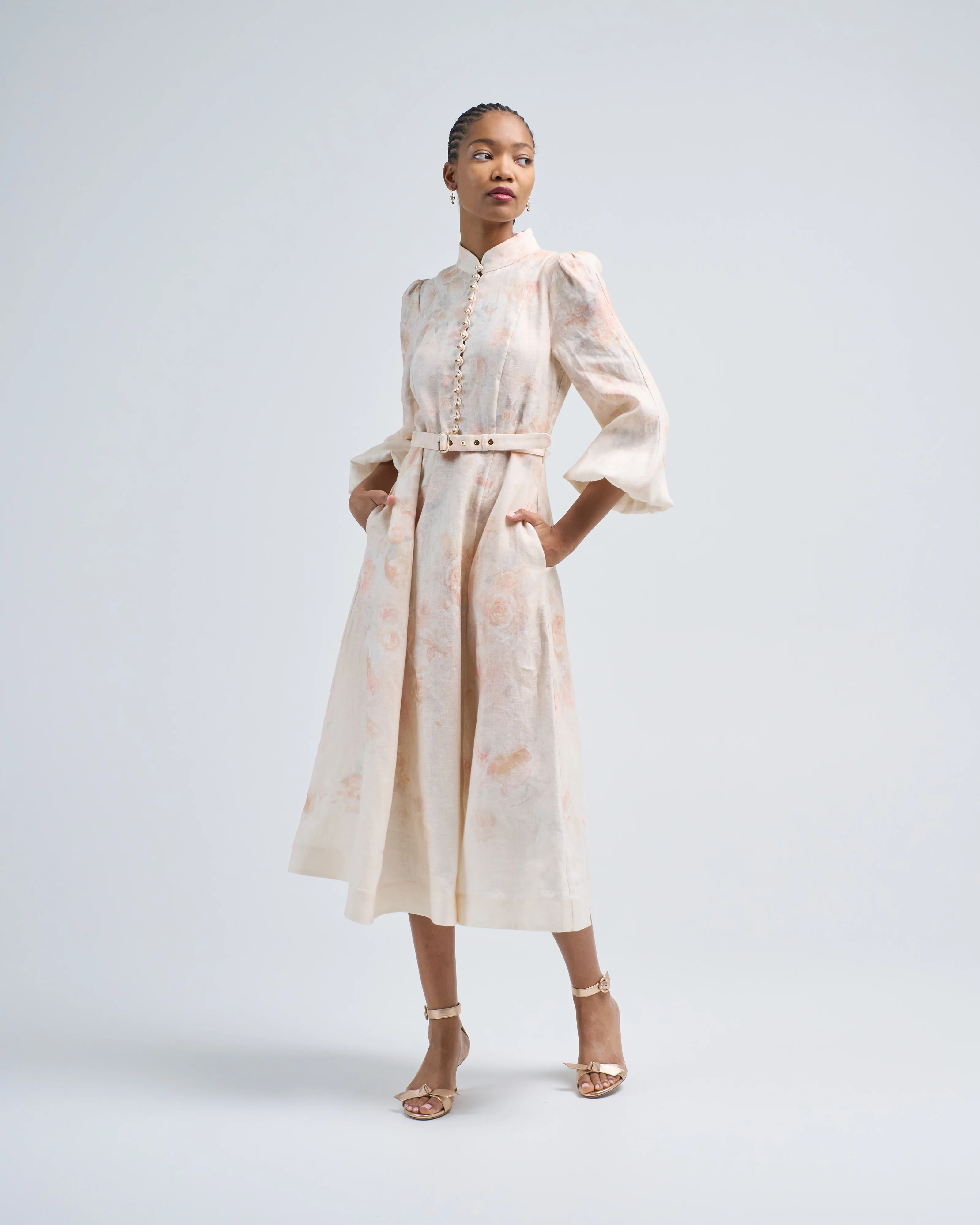 crush buttoned midi dress - Image 2