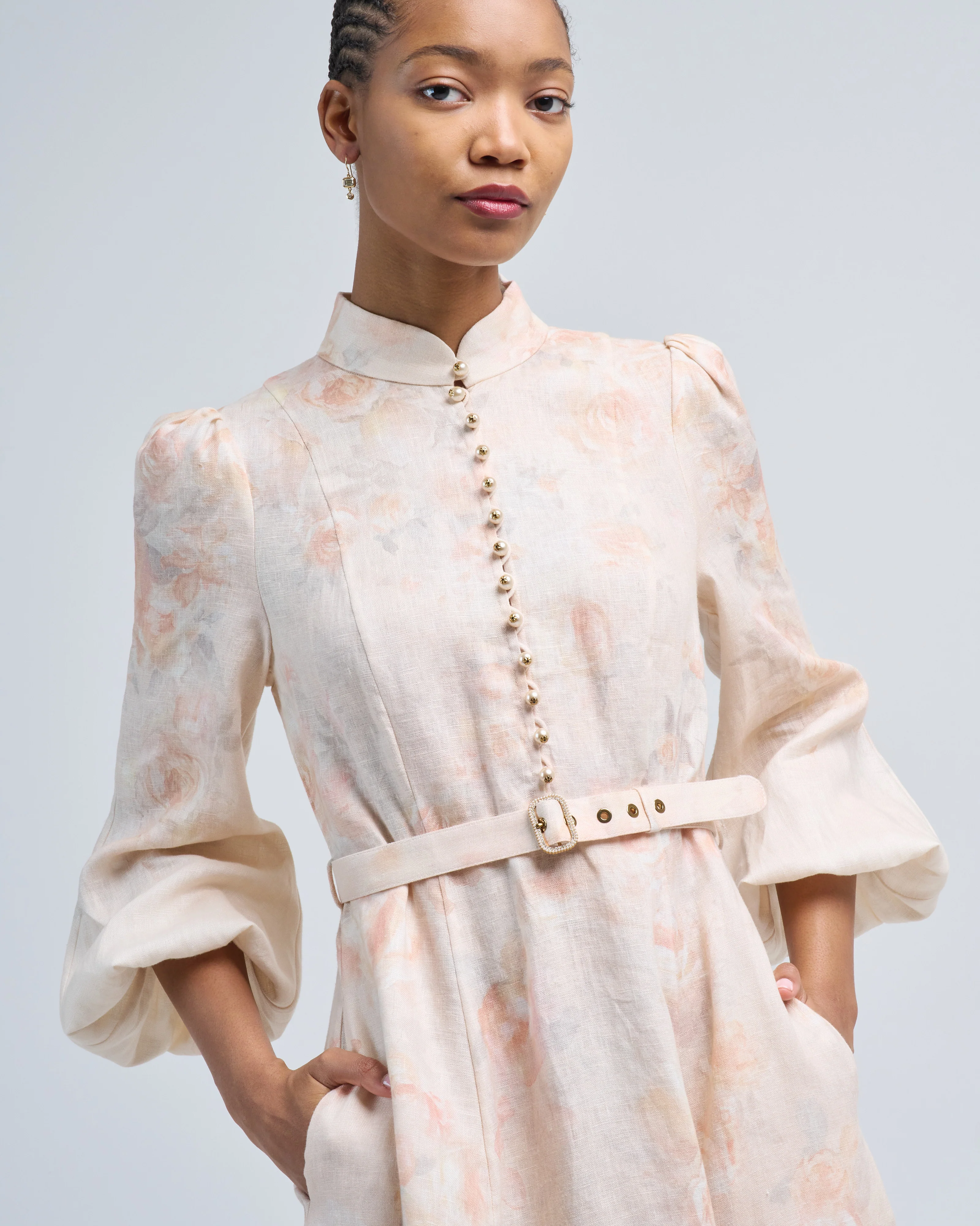crush buttoned midi dress - Image 5