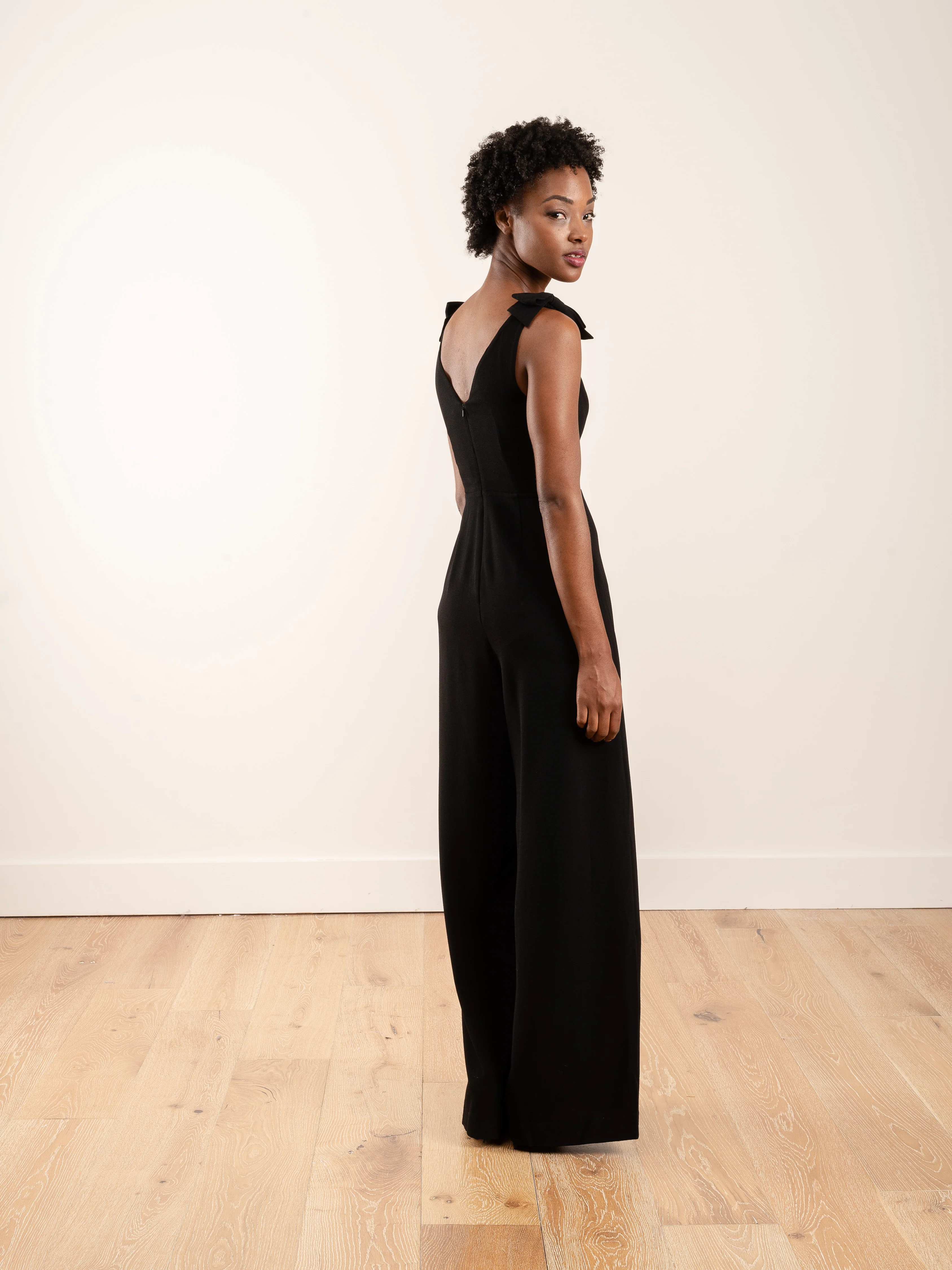 espionage bow jumpsuit - black - Image 5
