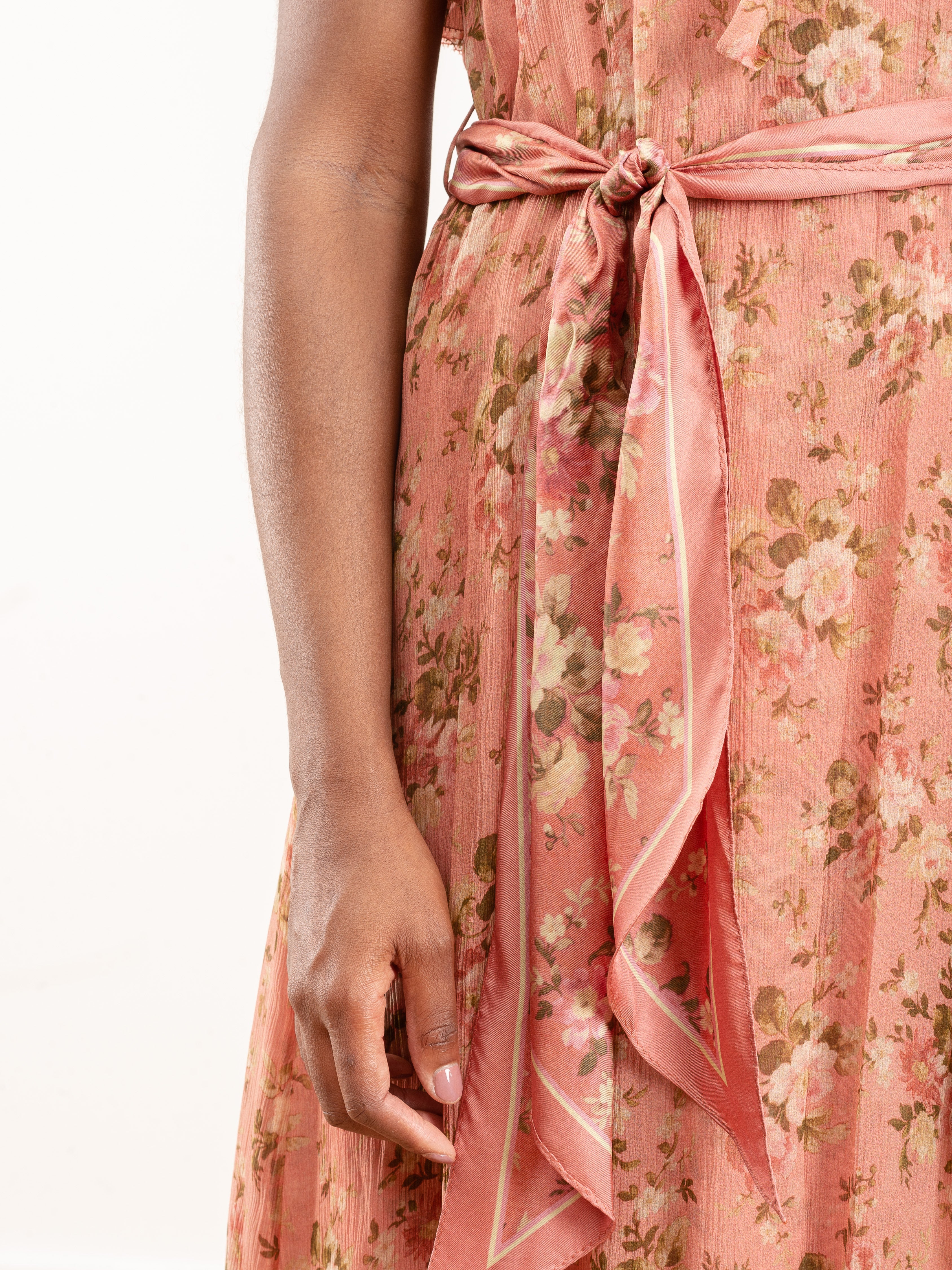 espionage frilled dress - rosewood floral - Image 4