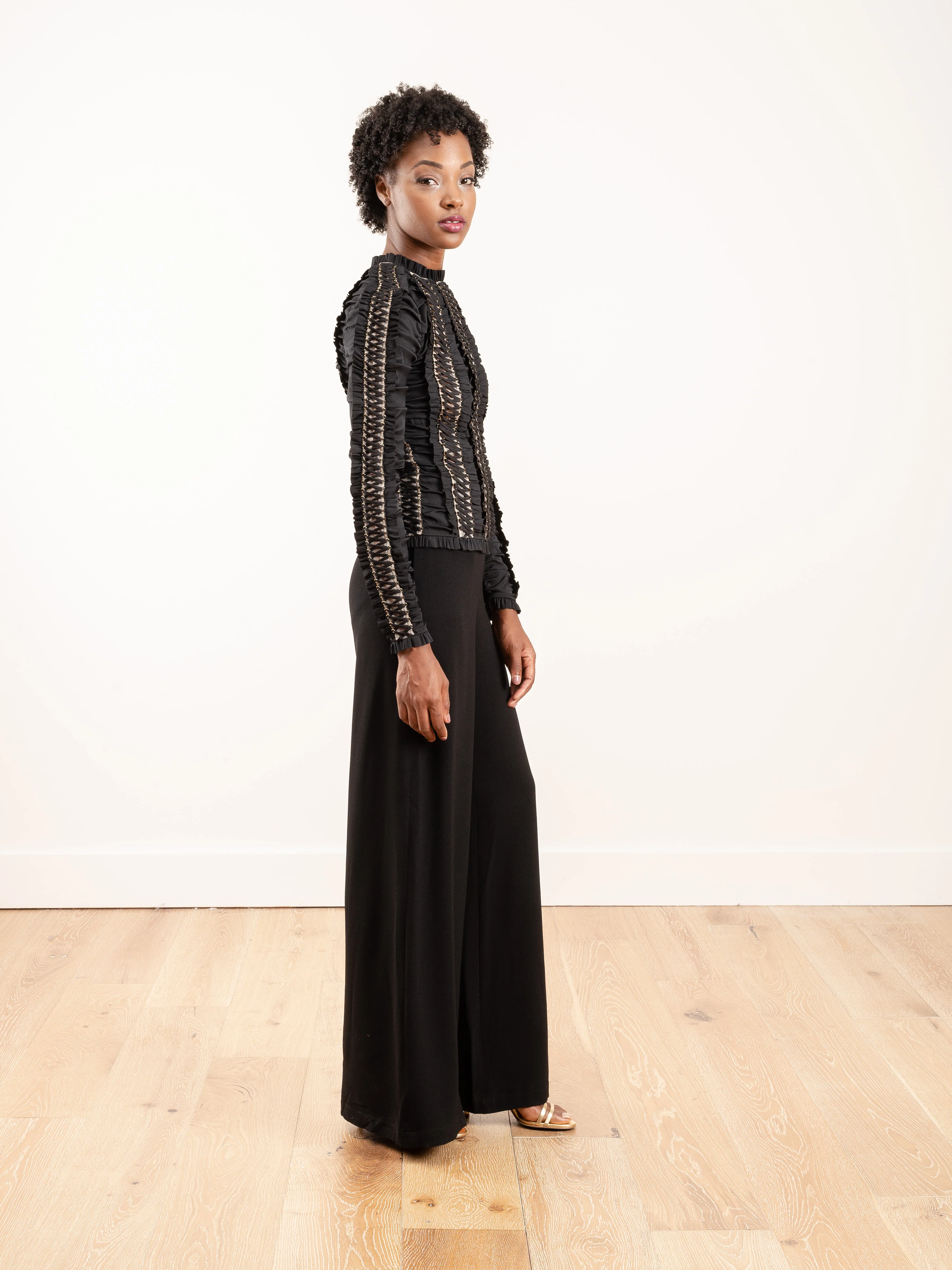espionage lace-up bodice - black - Image 2