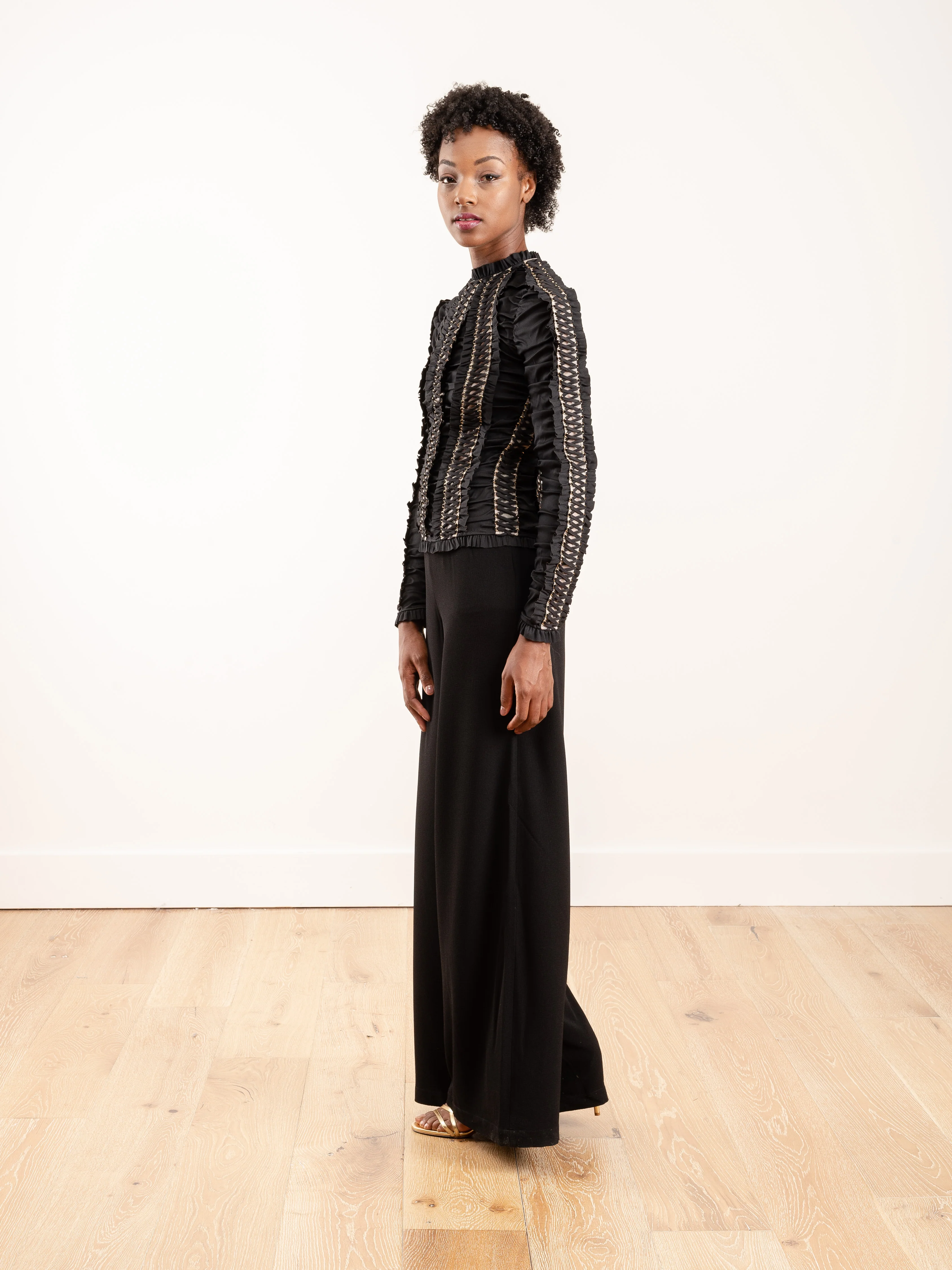 espionage lace-up bodice - black - Image 3