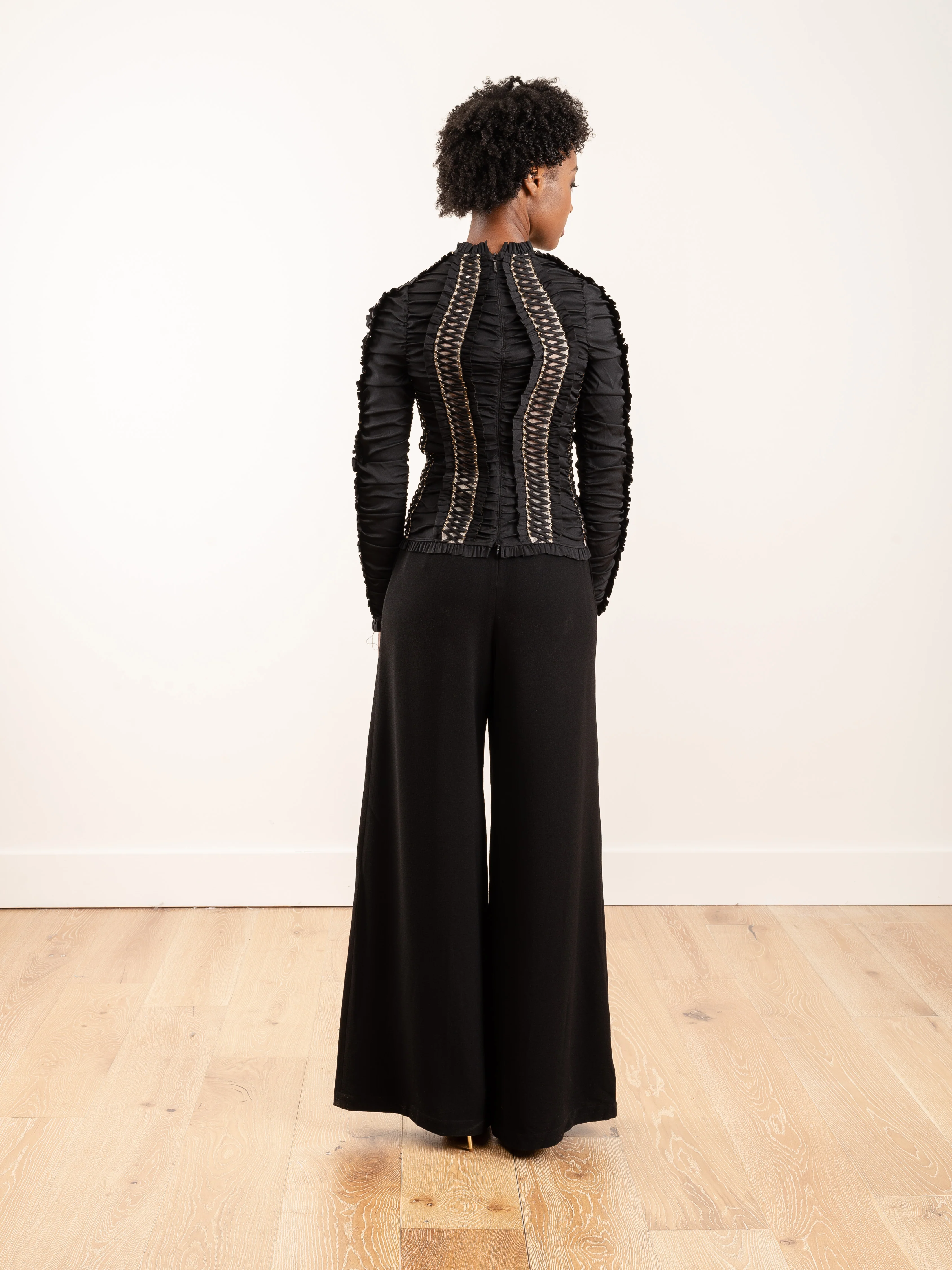 espionage lace-up bodice - black - Image 4