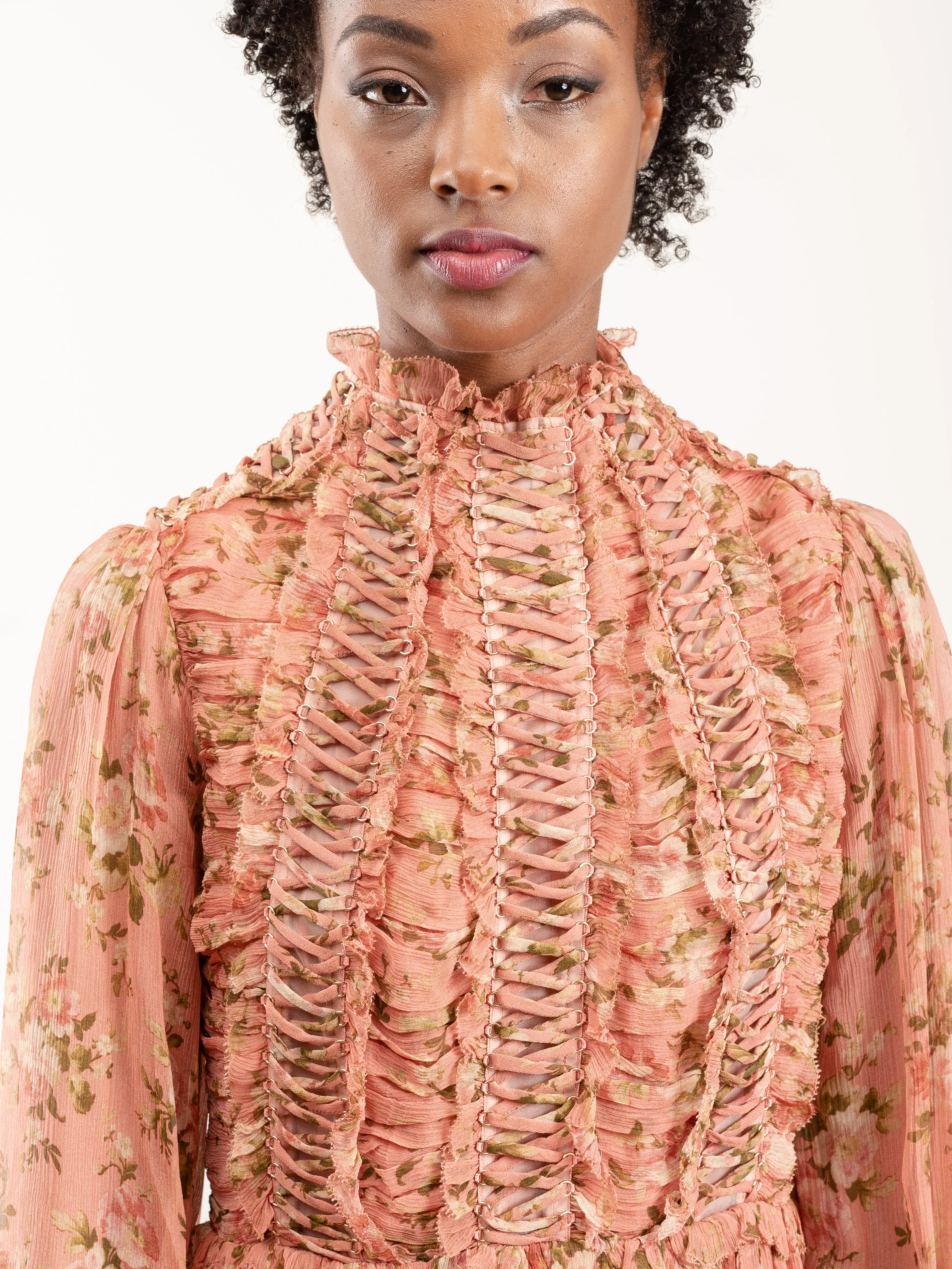 espionage laced ring dress - rosewood floral - Image 5
