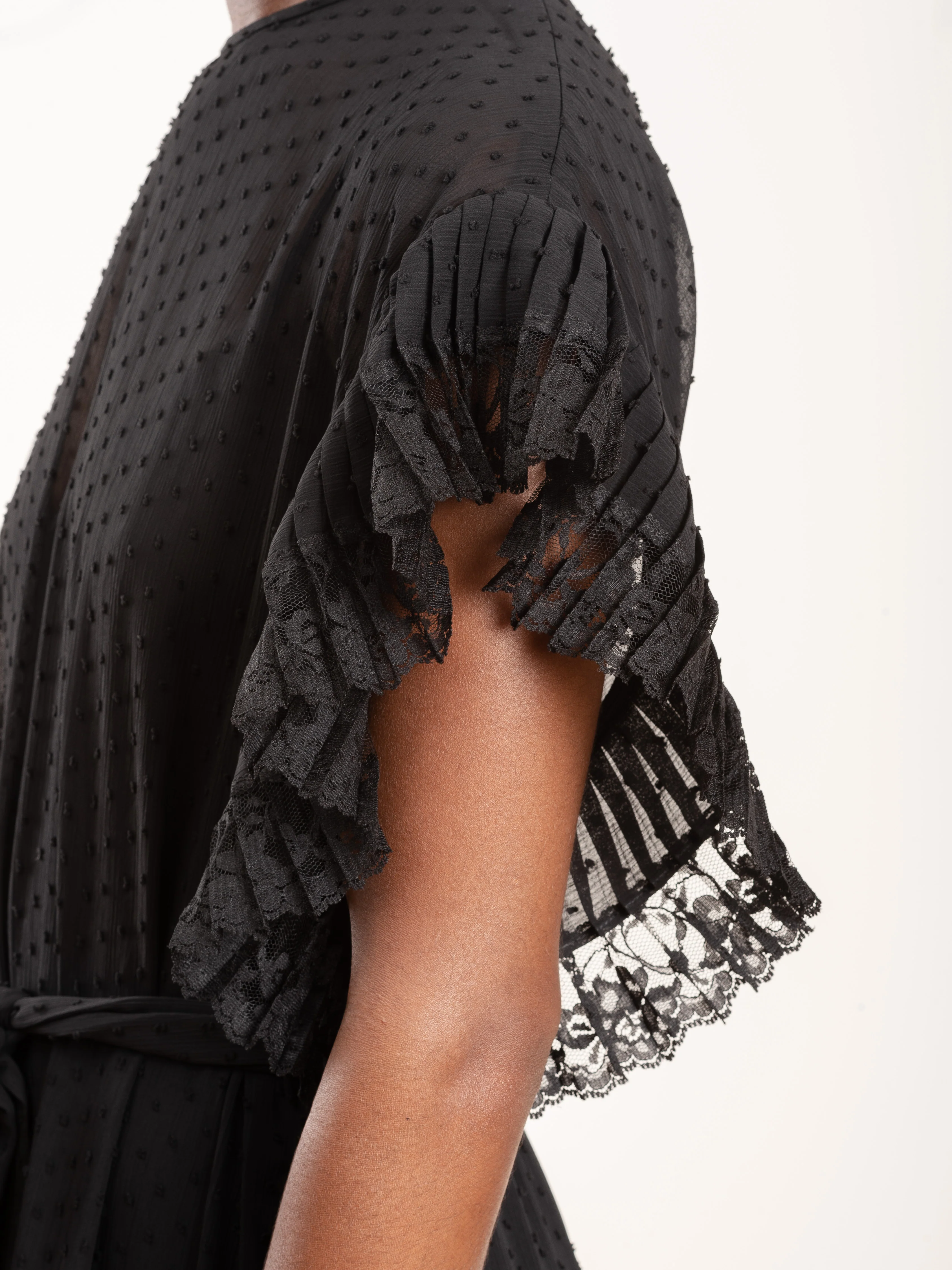 espionage pleat frill midi dress - Image 5