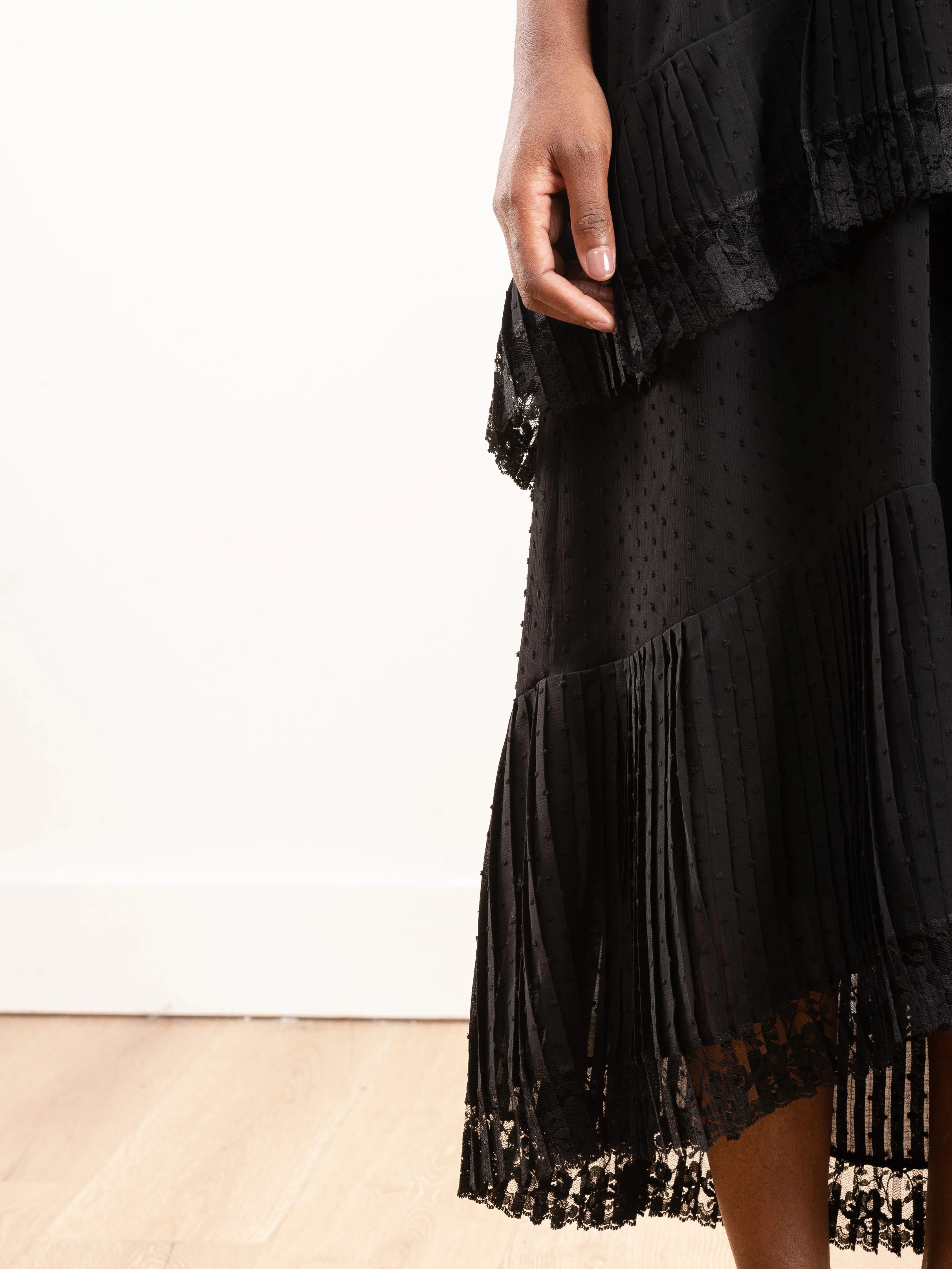 espionage pleat frill midi dress - Image 6