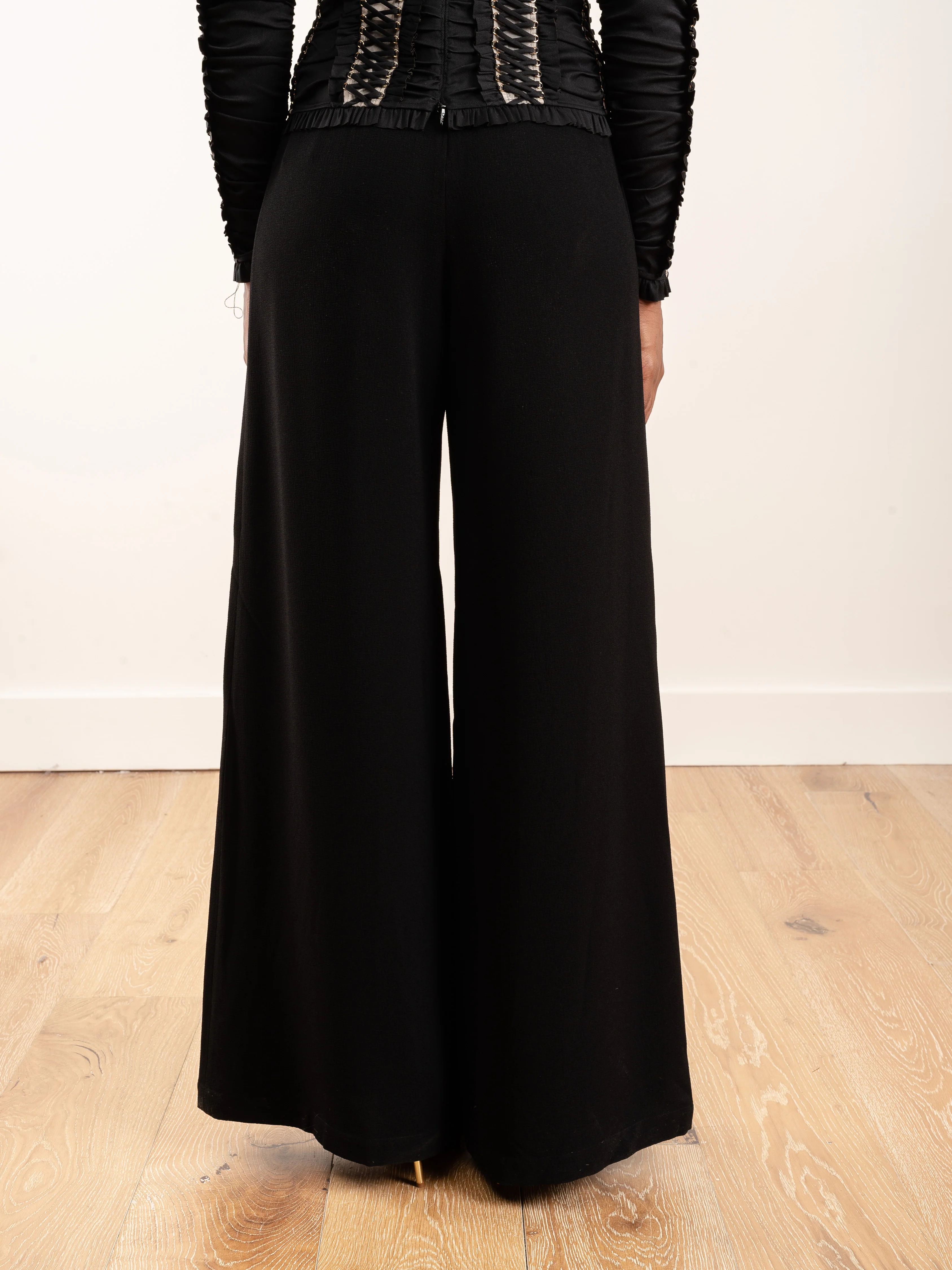 espionage wide leg trouser - black - Image 6