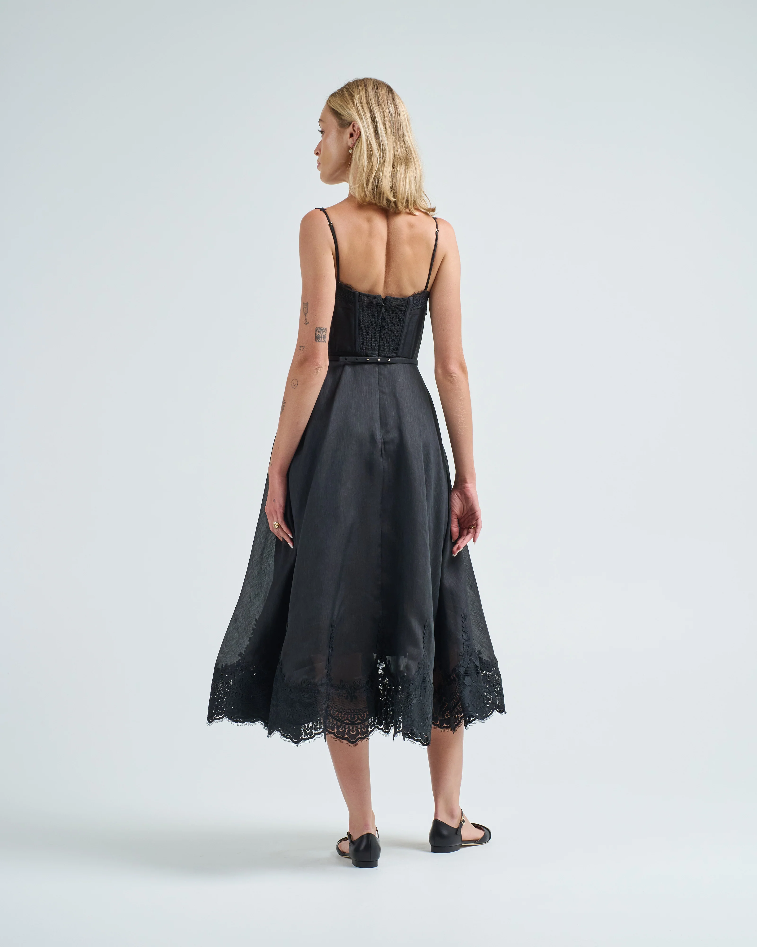 hypnotic lace trim gown - Image 5