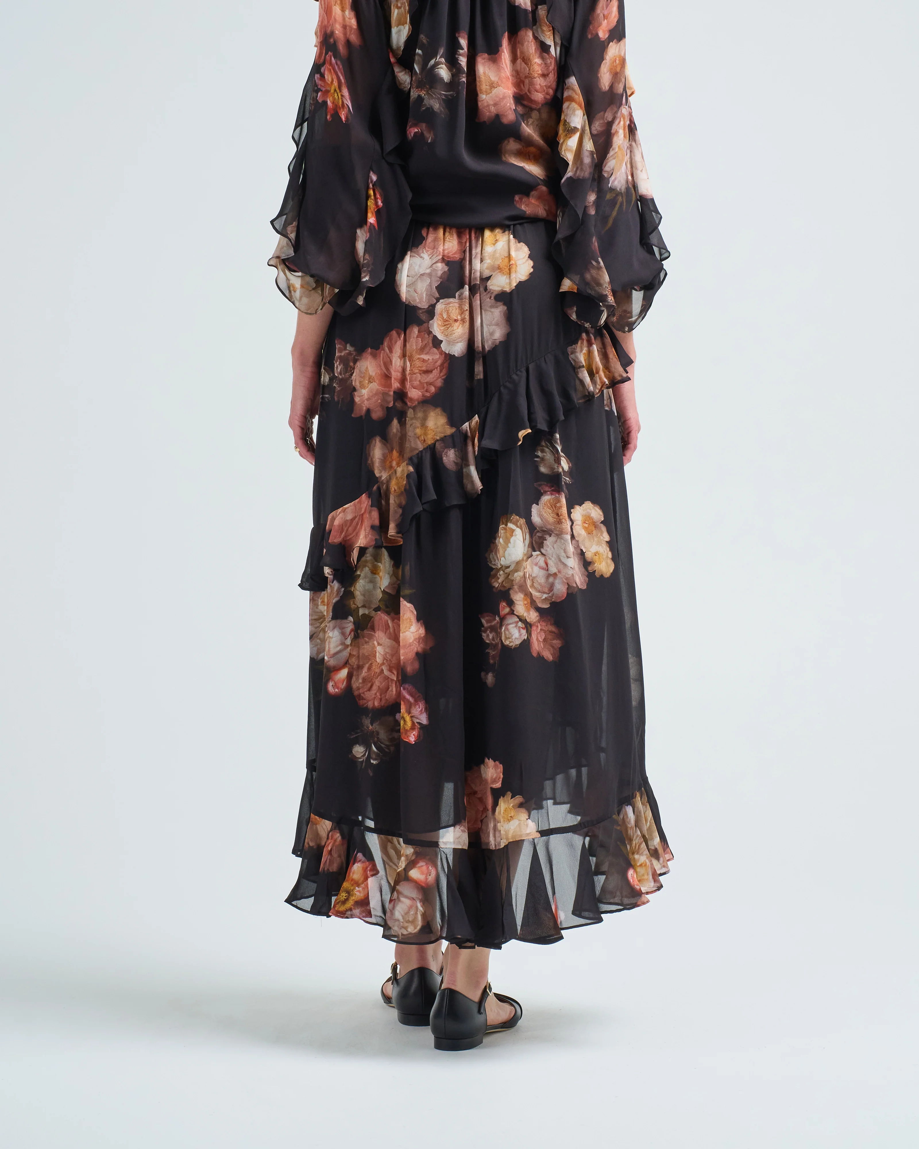 hypnotic asymmetric midi skirt - Image 4