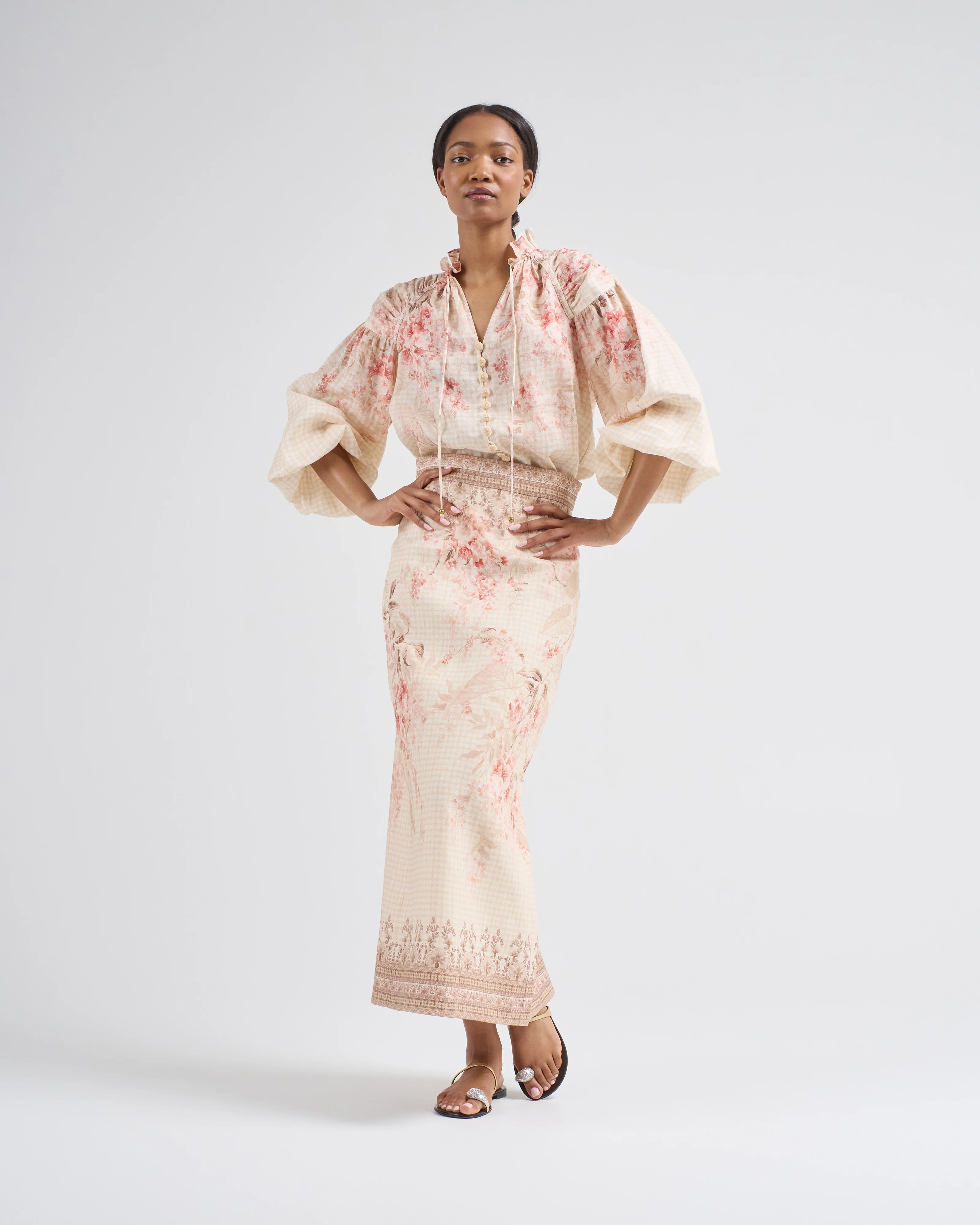 illuminate pencil midi skirt - Image 2