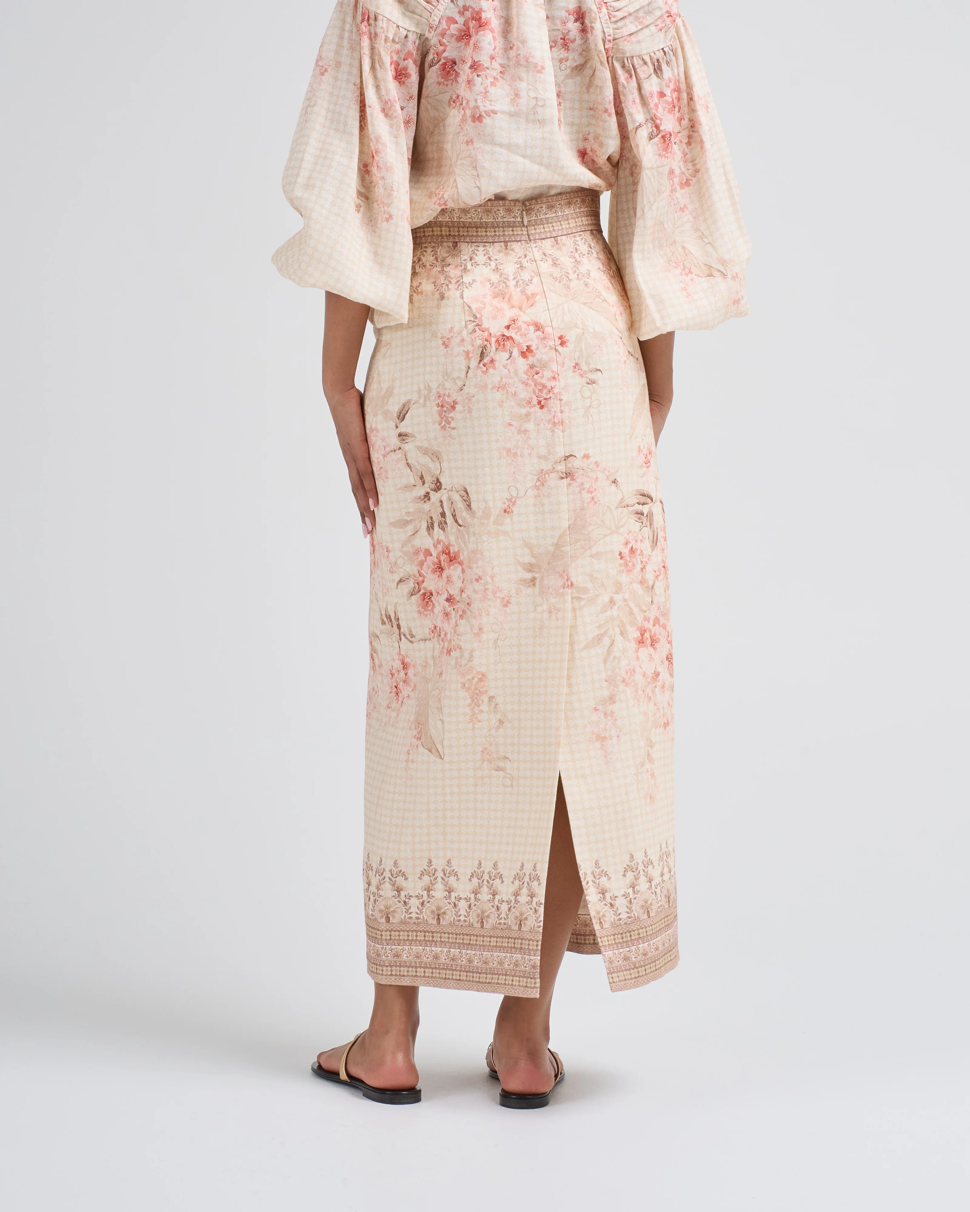 illuminate pencil midi skirt - Image 4
