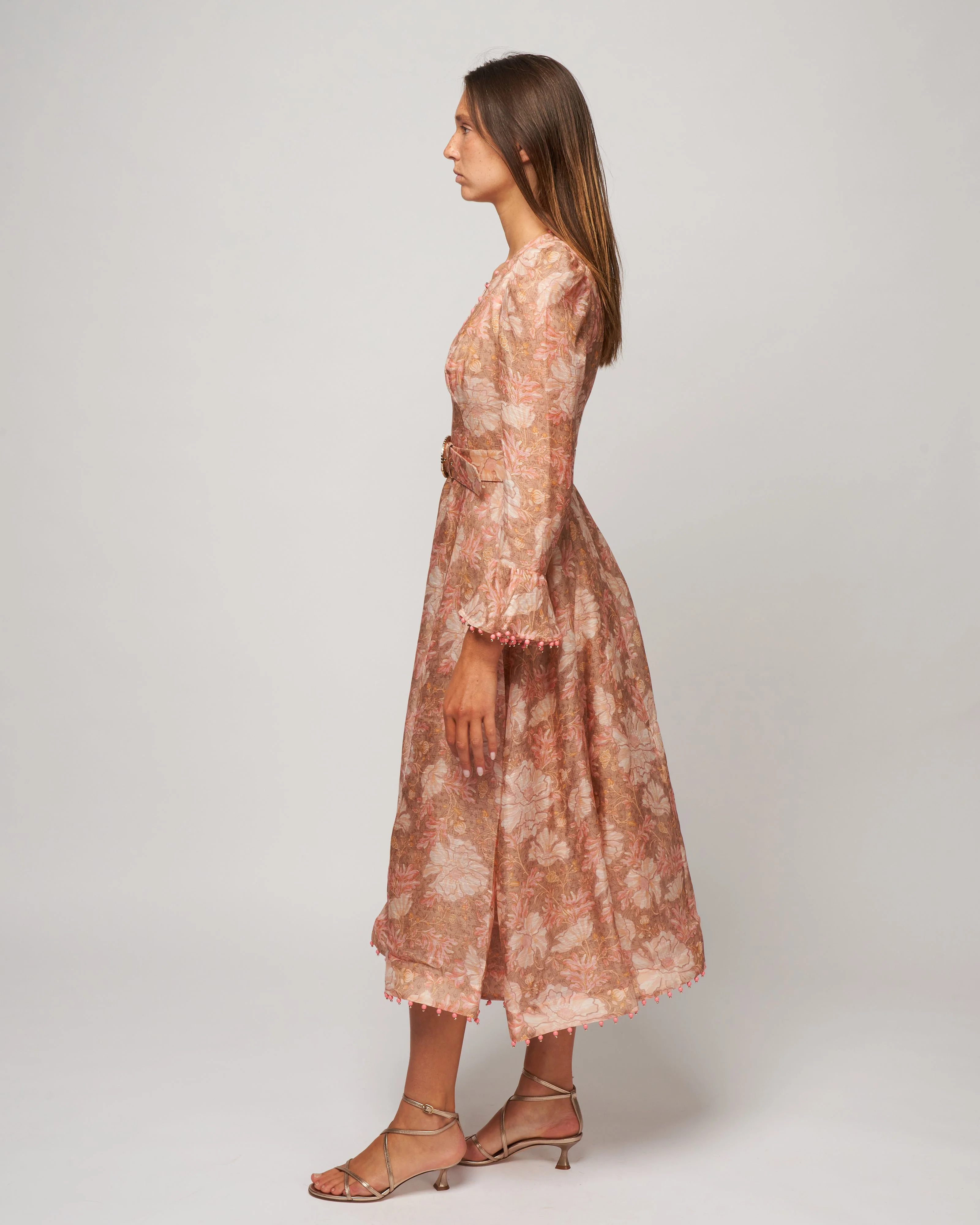 kaleidoscope midi dress - pink floral - Image 2