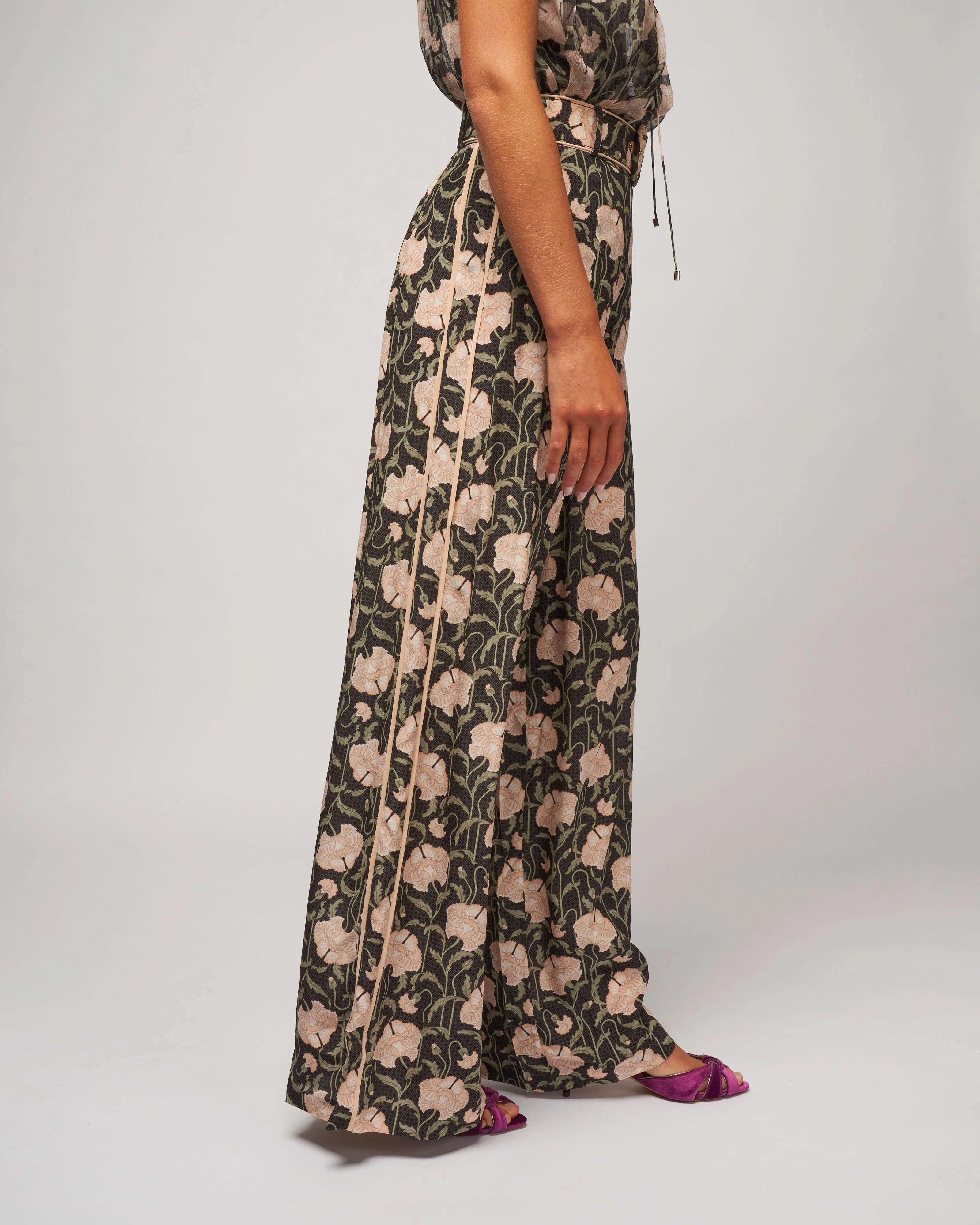 kaleidoscope trouser - charcoal poppy - Image 3