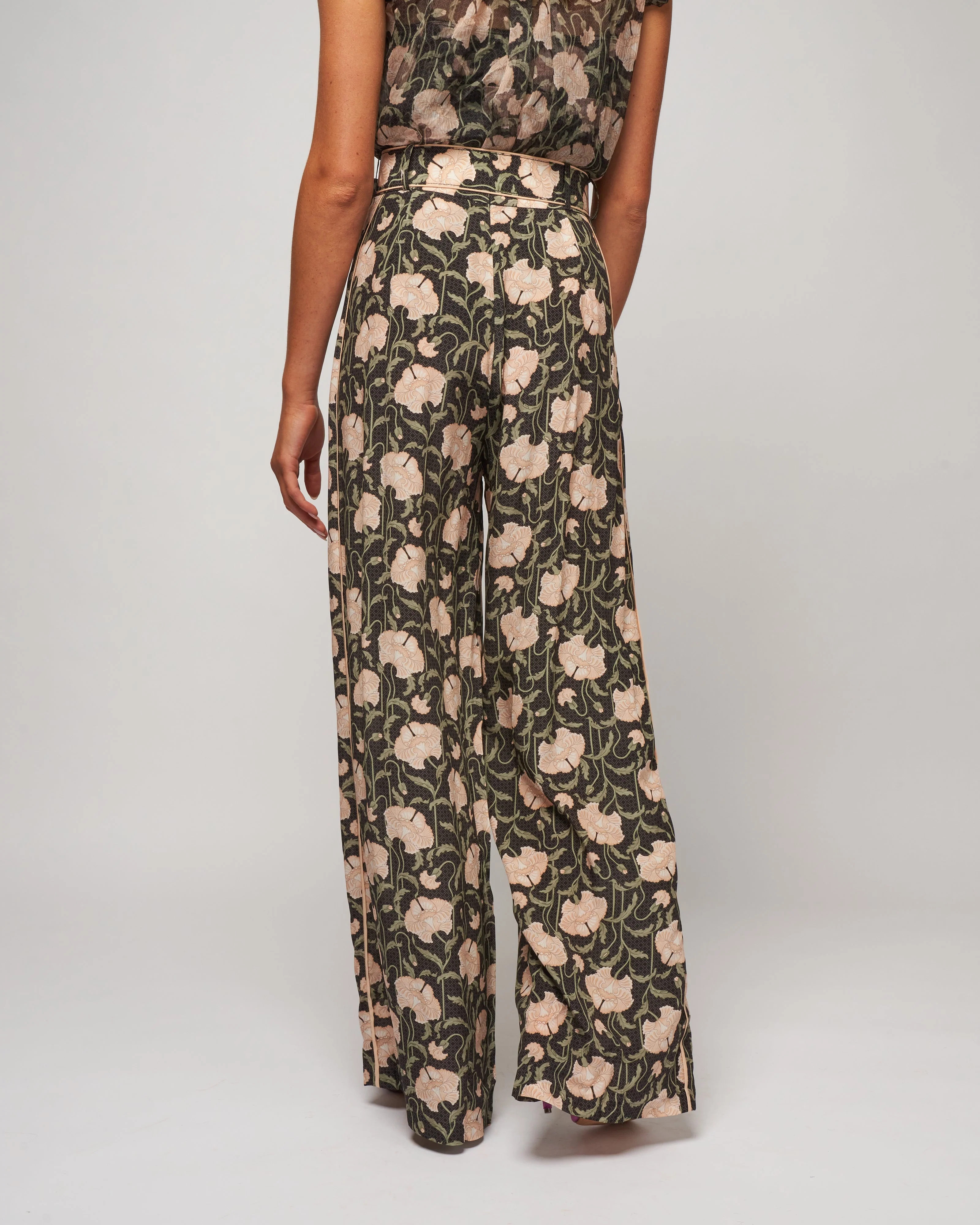 kaleidoscope trouser - charcoal poppy - Image 4
