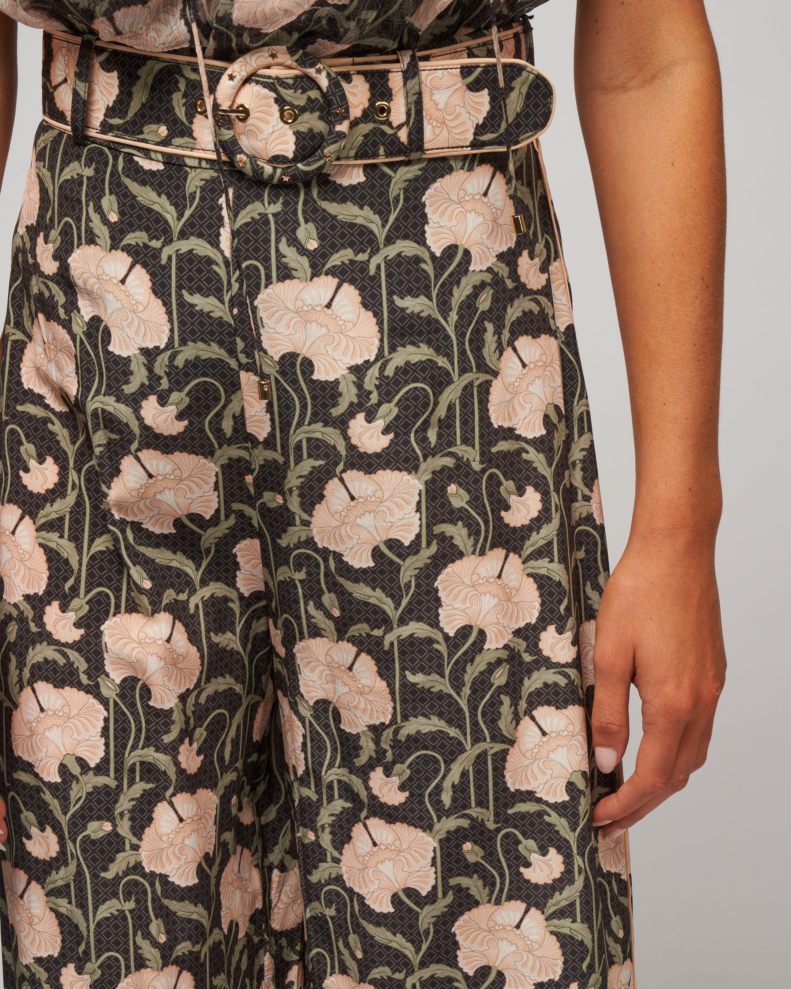 kaleidoscope trouser - charcoal poppy - Image 5
