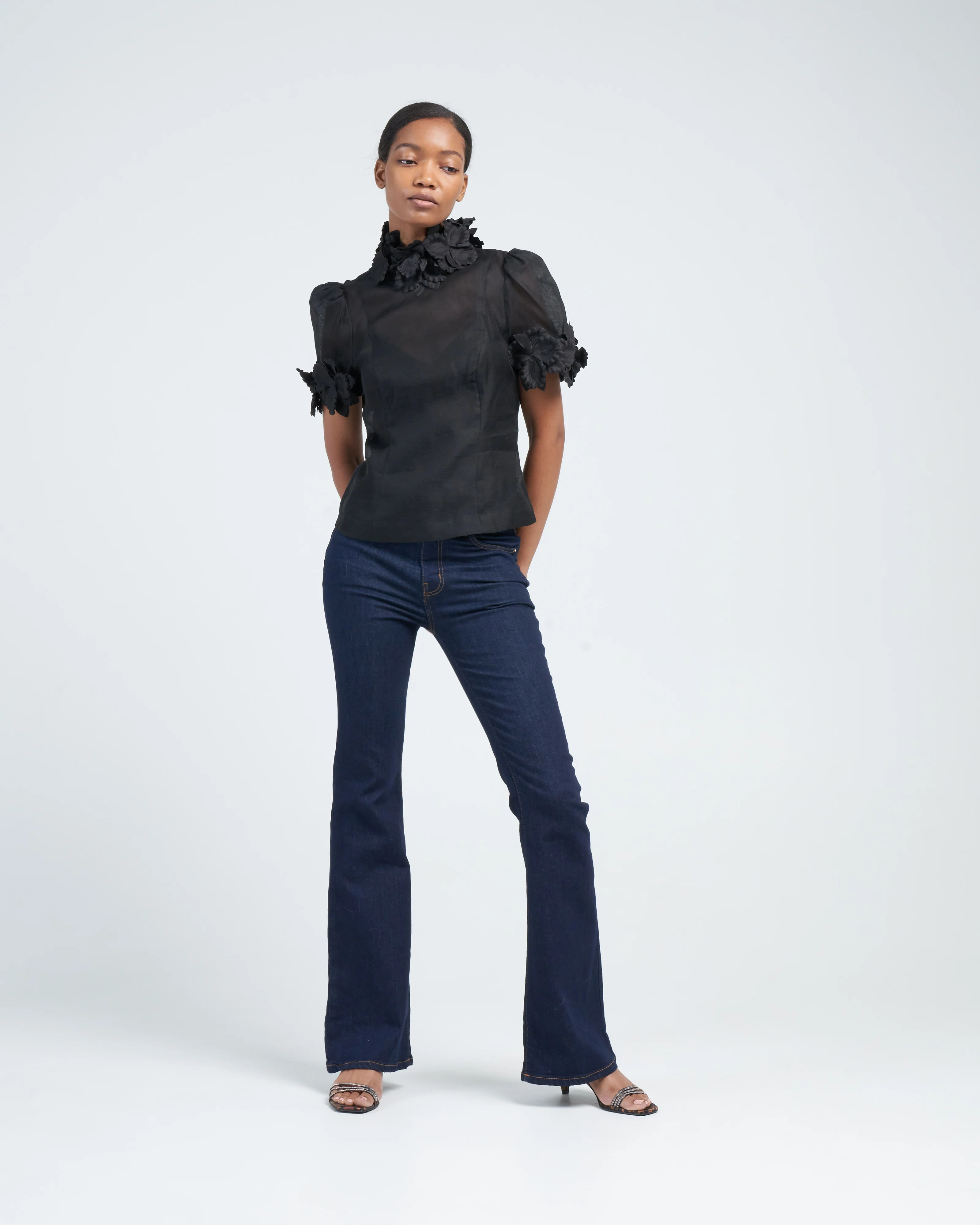 luminosity liftoff flower top - black - Image 2