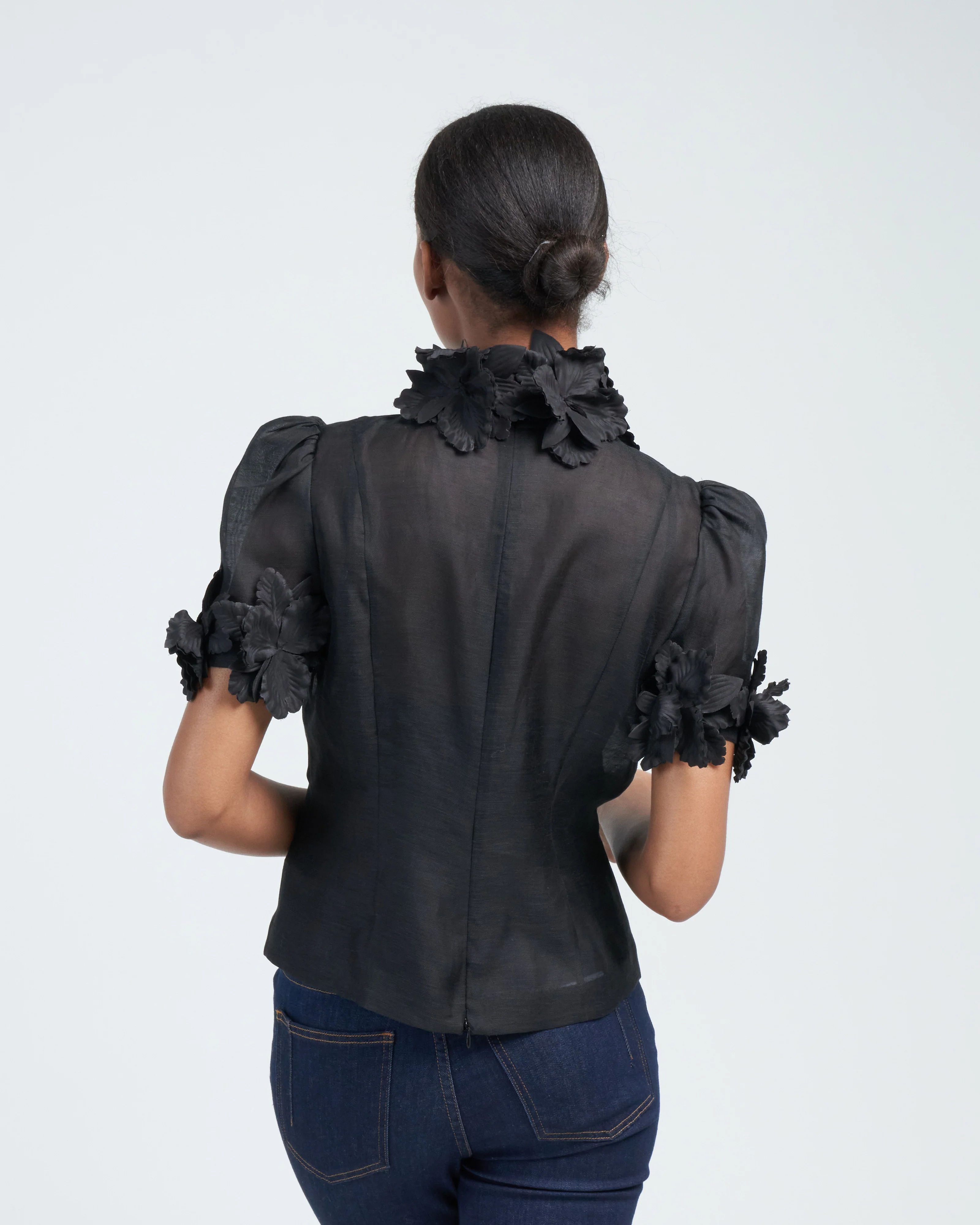 luminosity liftoff flower top - black - Image 4