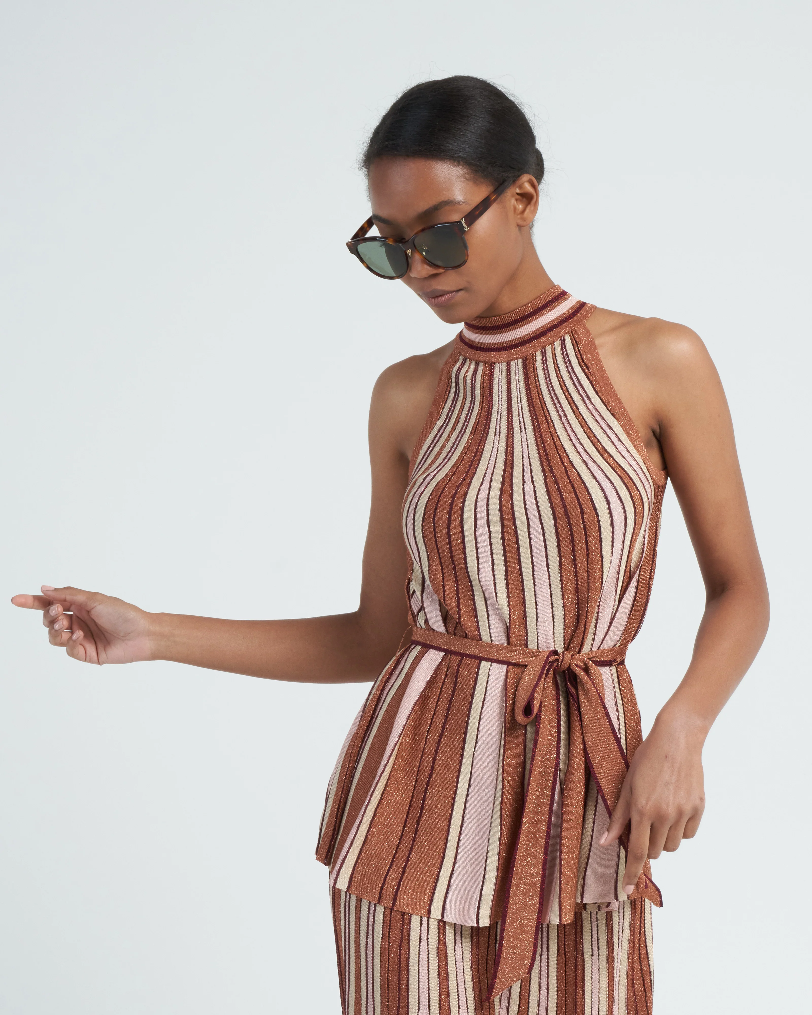 luminosity lurex halter top - multi - Image 2
