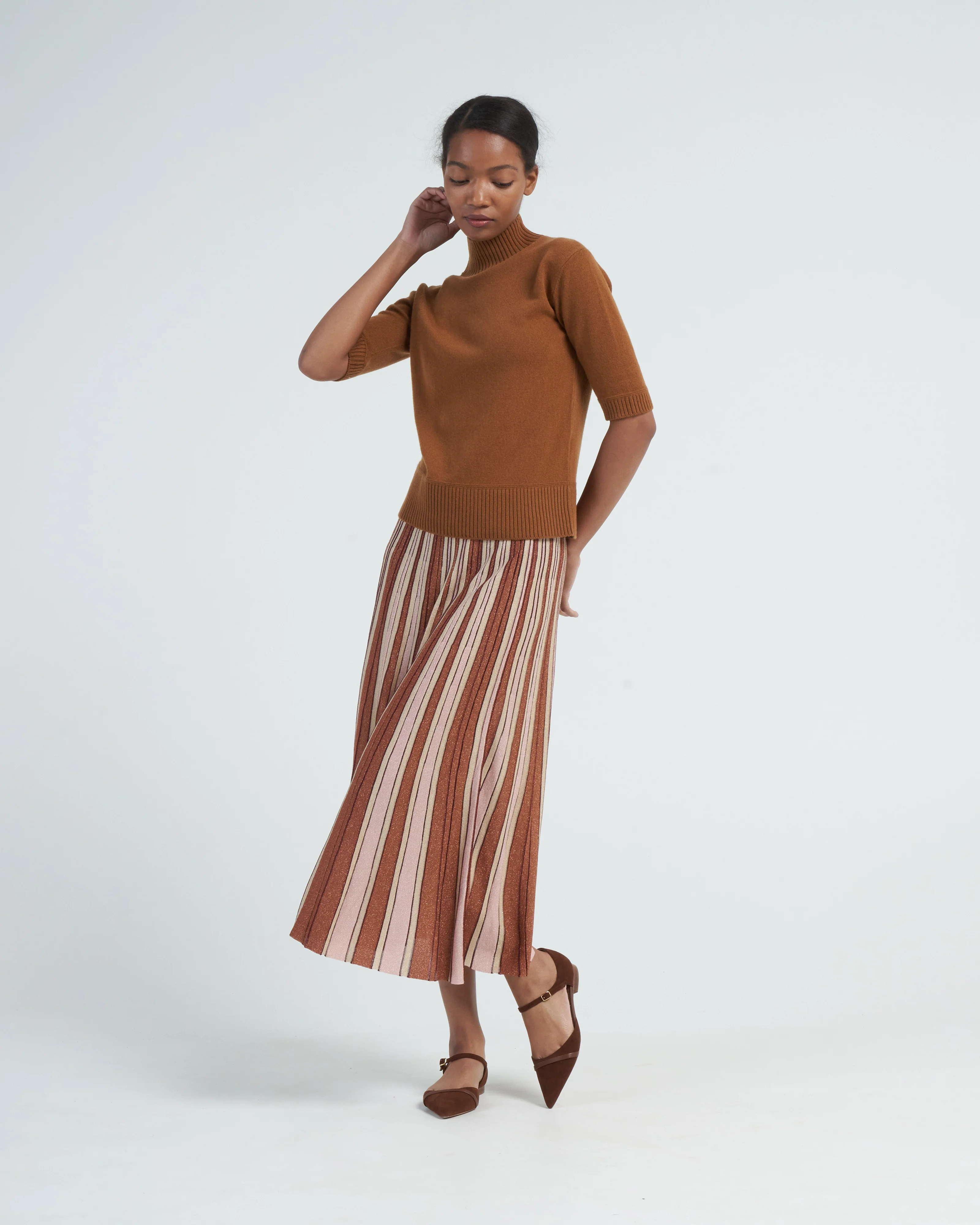 luminosity lurex stripe skirt - multi - Image 2