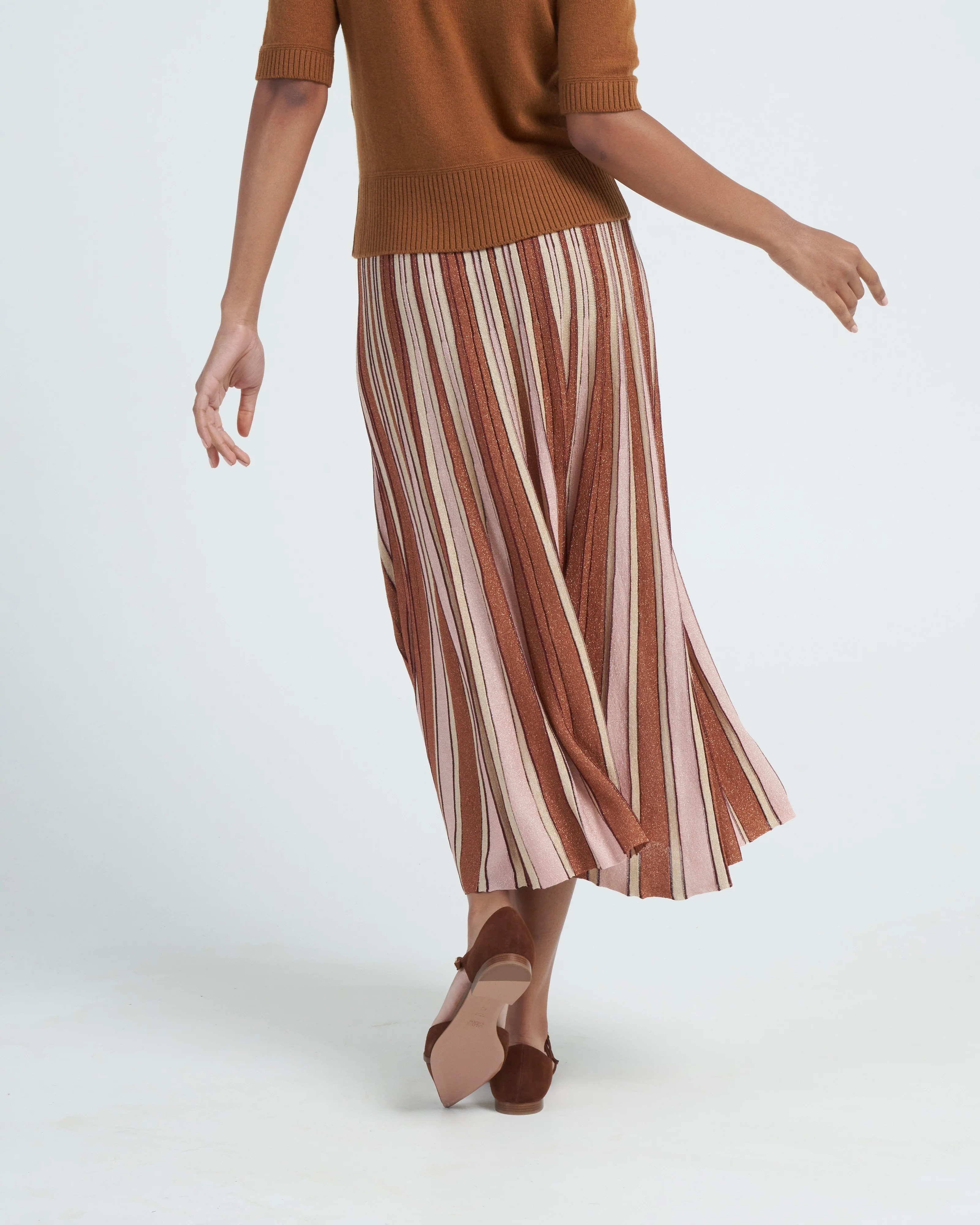 luminosity lurex stripe skirt - multi - Image 4